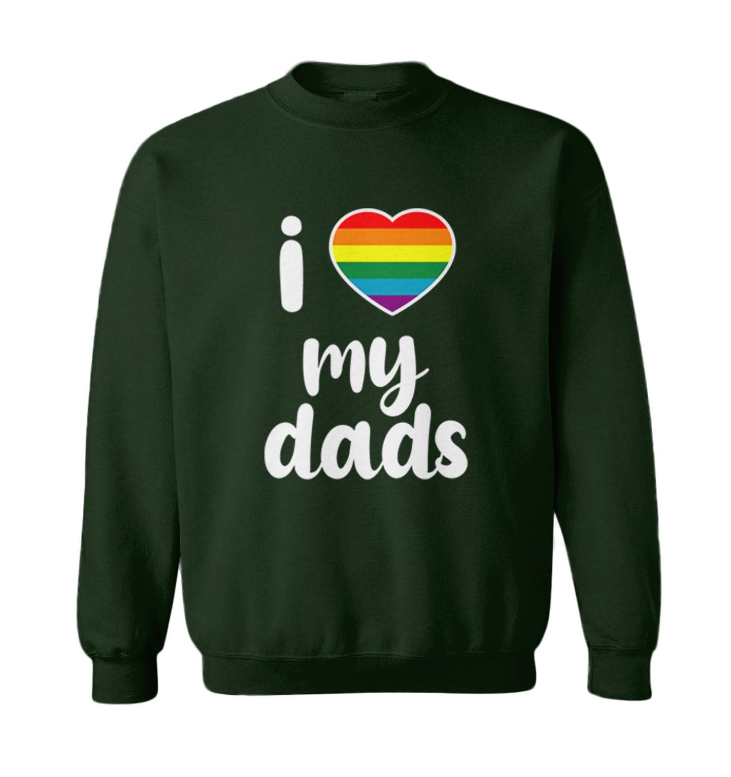 I Love My Dads - Father's Day Gay Pride Love LGBTQ Toddler Crewneck Sweater - Picture 3 of 8