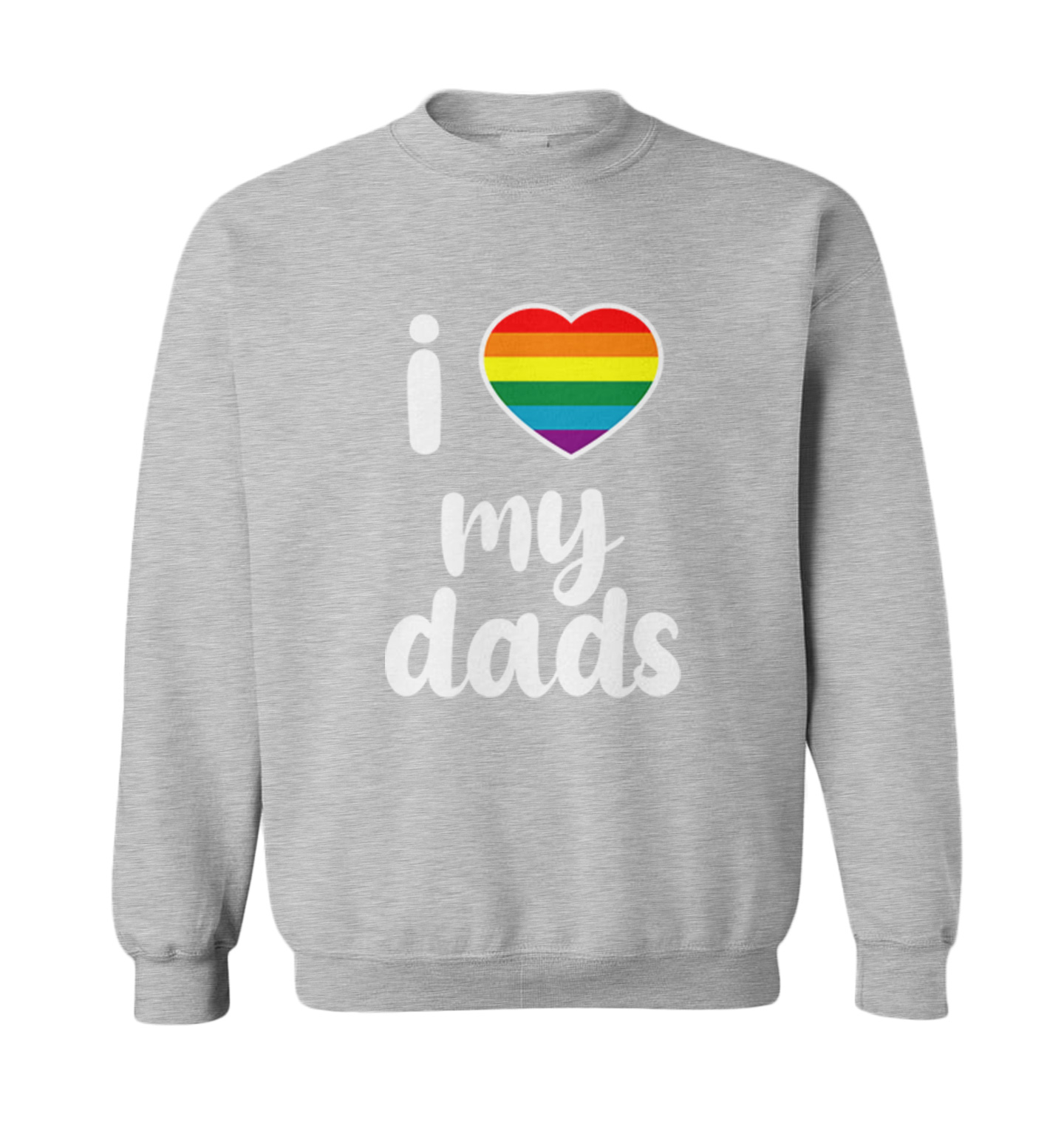 I Love My Dads - Father's Day Gay Pride Love LGBTQ Toddler Crewneck Sweater - Picture 4 of 8