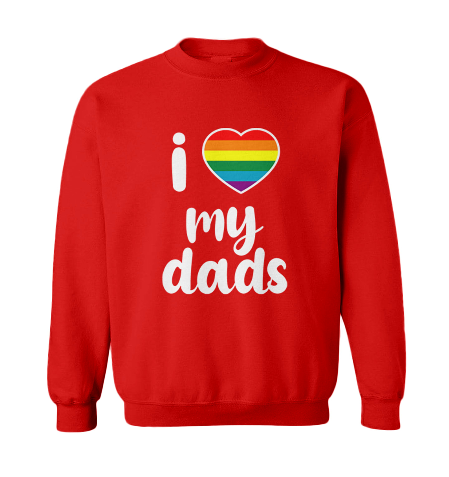 I Love My Dads - Father's Day Gay Pride Love LGBTQ Toddler Crewneck Sweater - Picture 7 of 8
