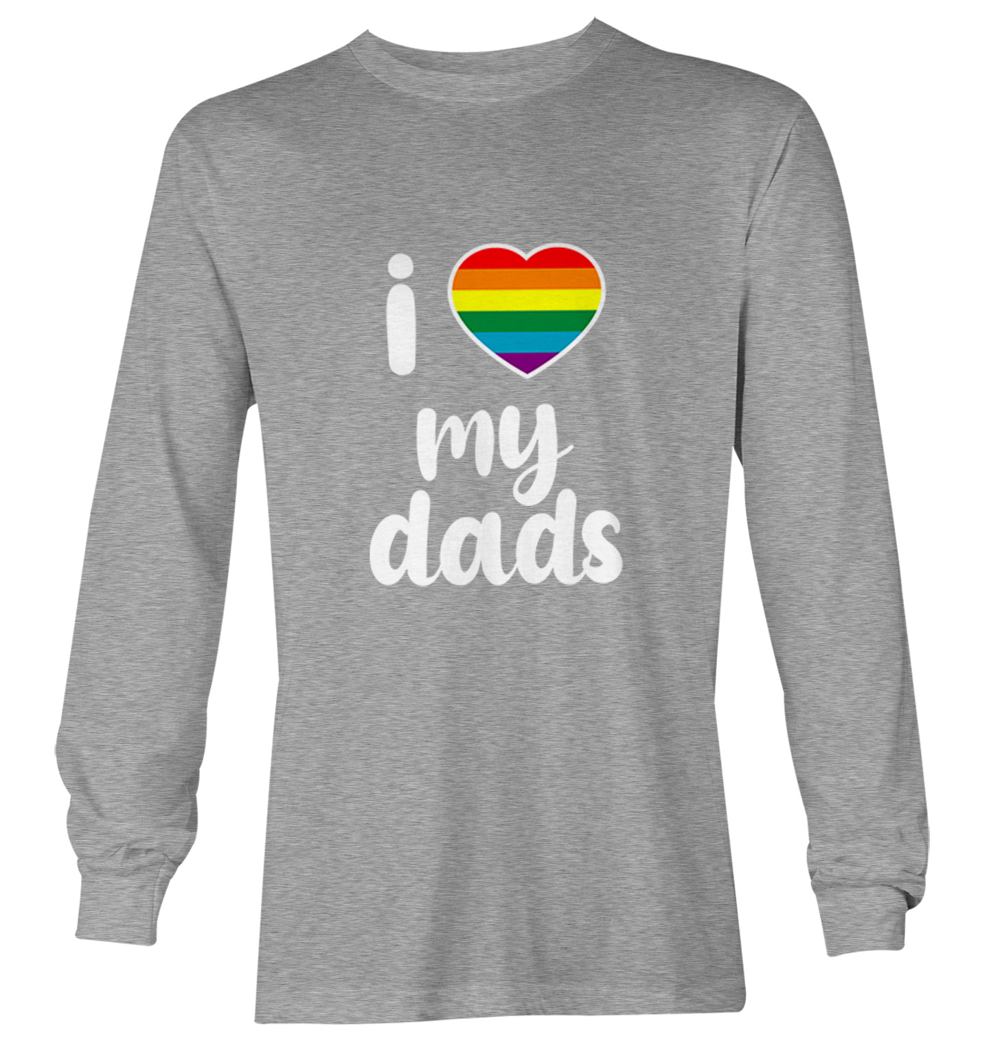 I Love My Dads - Father's Day Gay Pride Love LGBTQ Youth T-Shirt - Picture 16 of 20