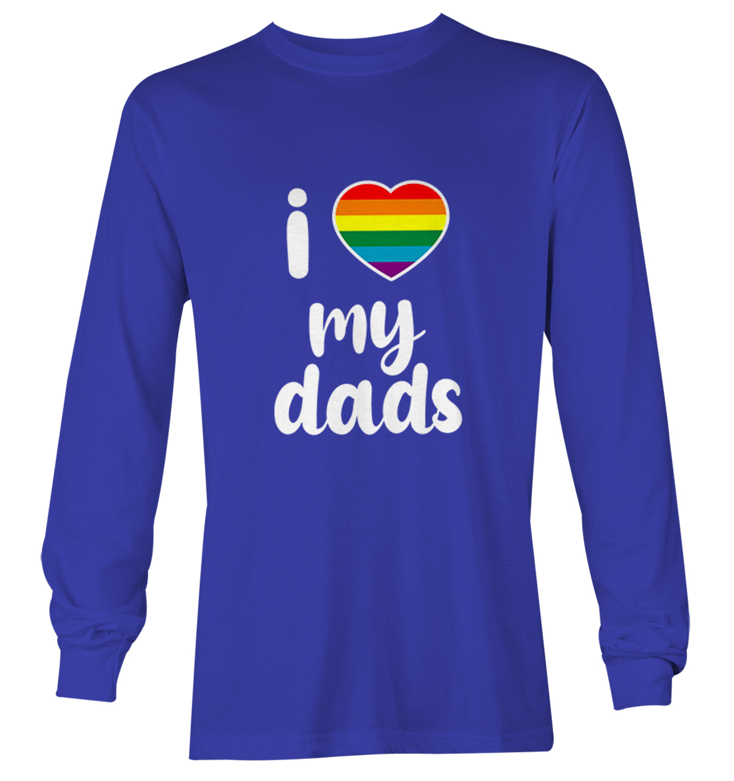 I Love My Dads - Father's Day Gay Pride Love LGBTQ Youth T-Shirt - Picture 20 of 20