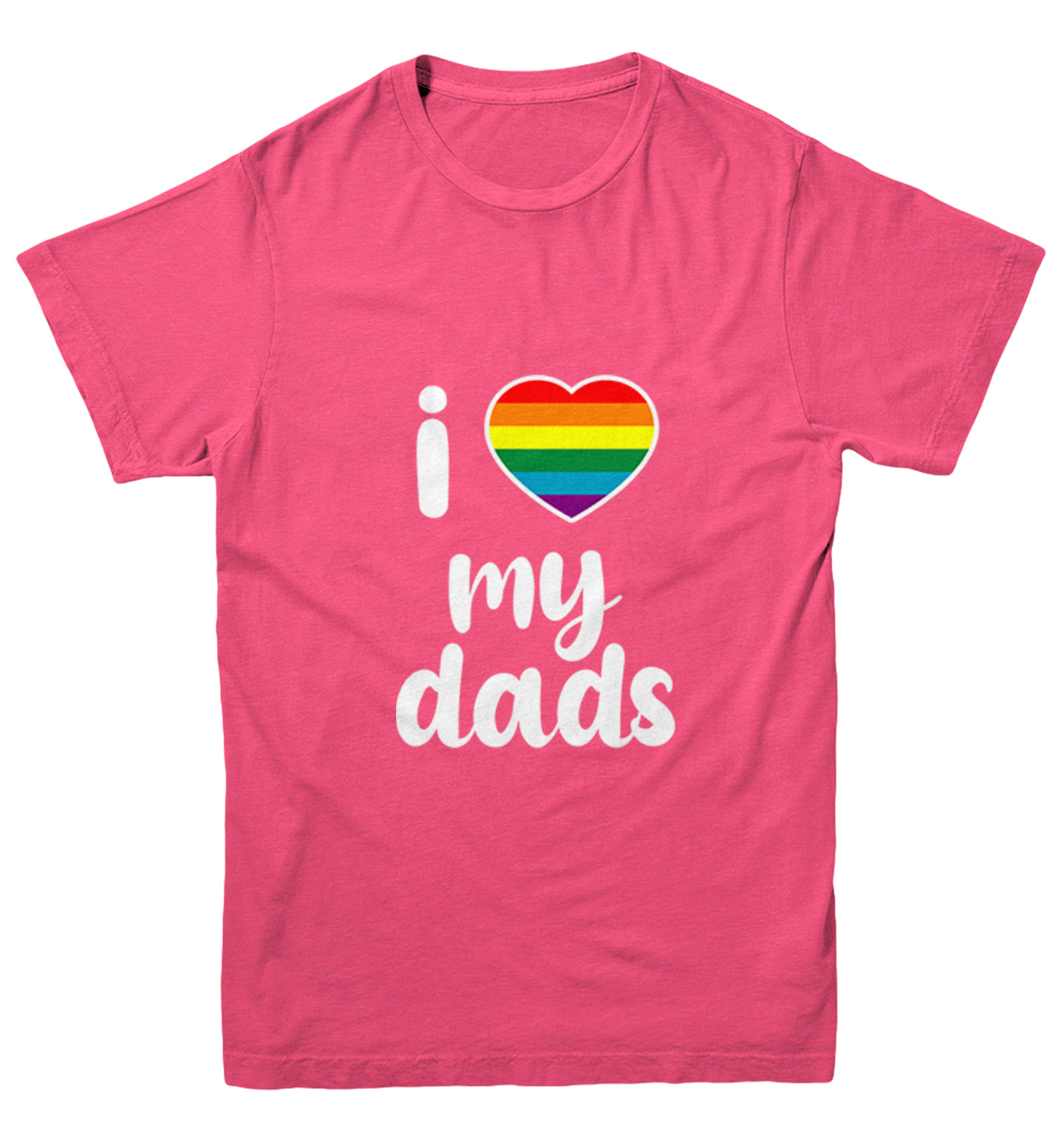 I Love My Dads - Father's Day Gay Pride Love LGBTQ Youth T-Shirt - Picture 9 of 20