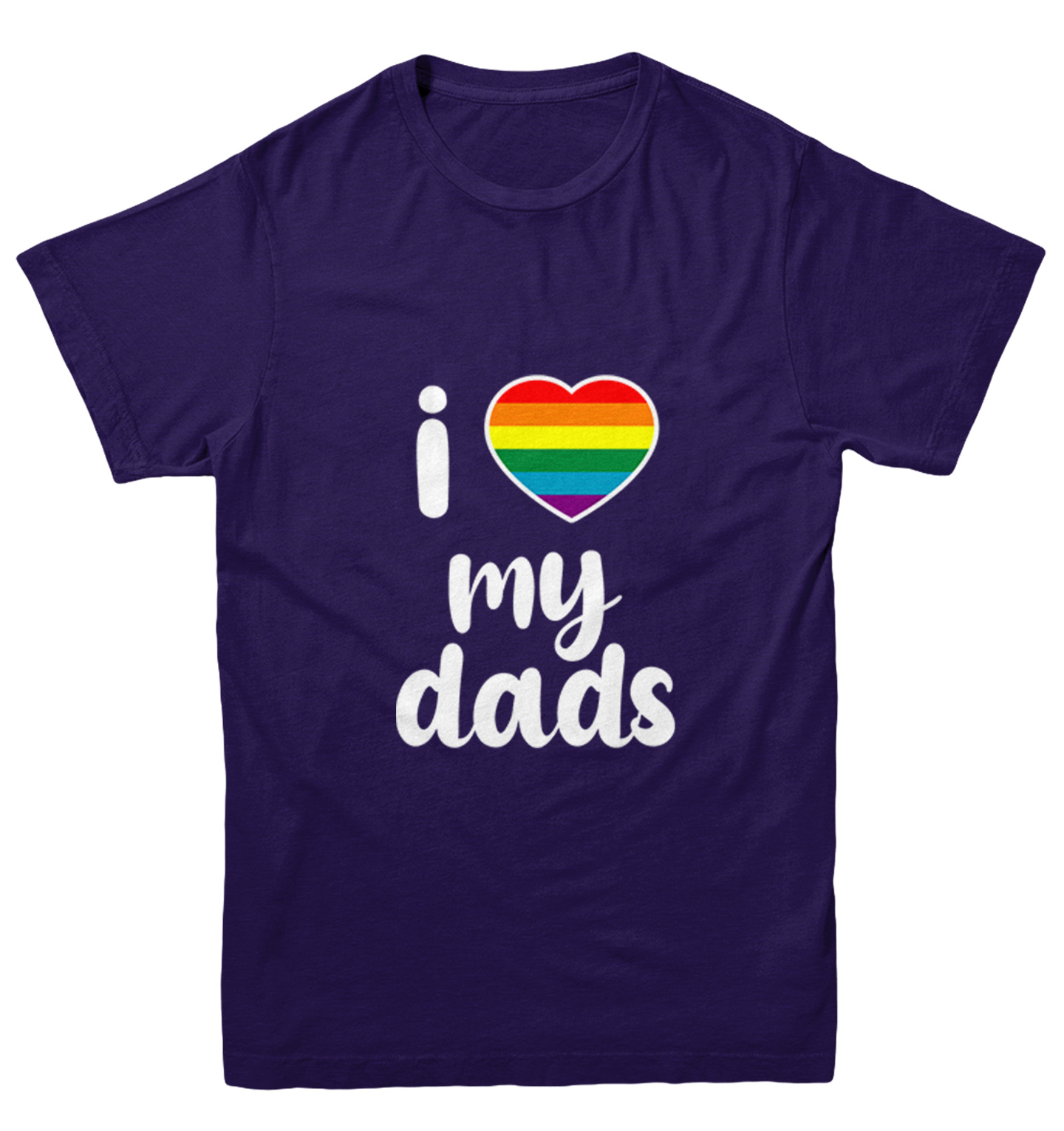 I Love My Dads - Father's Day Gay Pride Love LGBTQ Youth T-Shirt - Picture 10 of 20