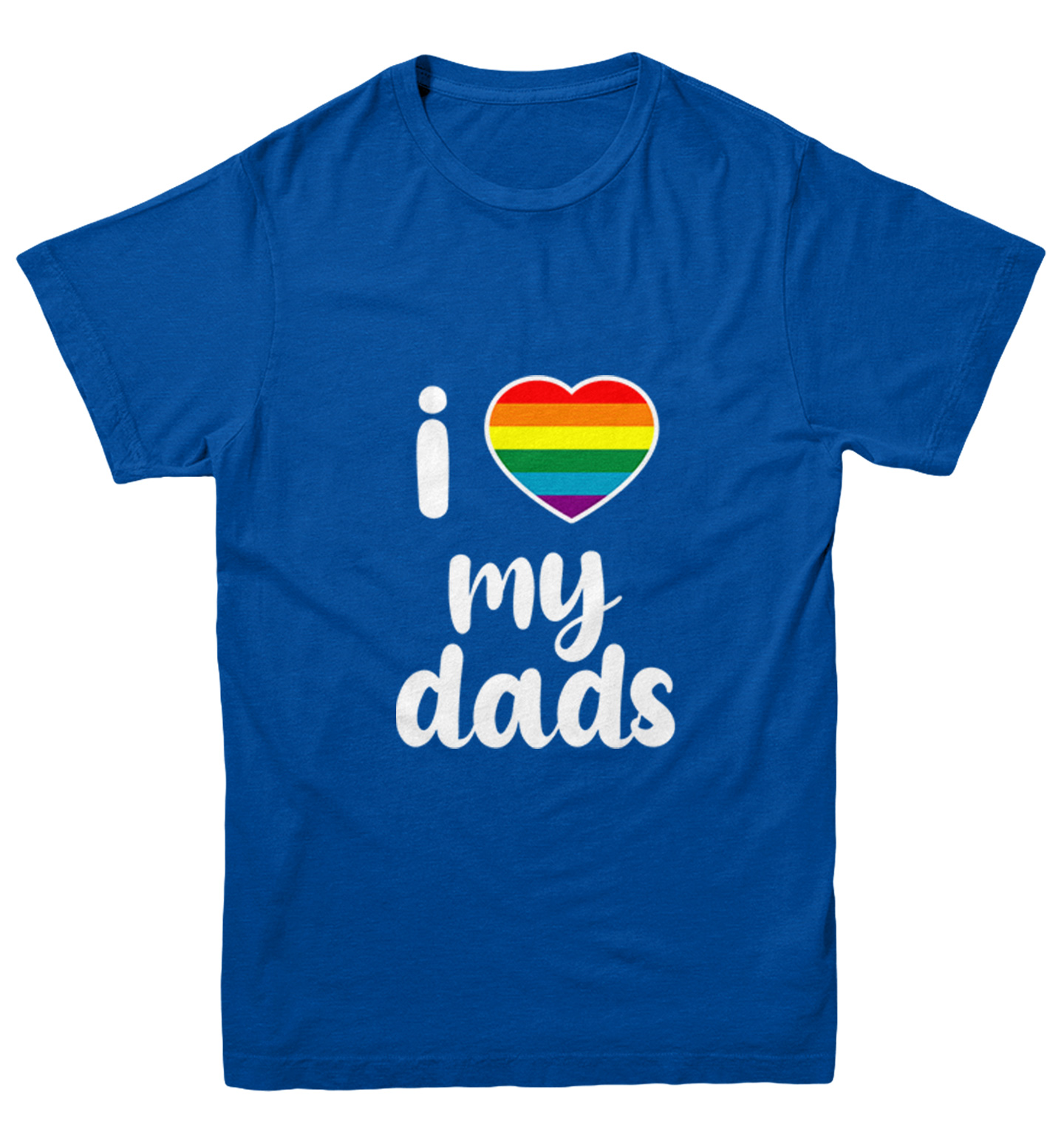 I Love My Dads - Father's Day Gay Pride Love LGBTQ Youth T-Shirt - Picture 12 of 20