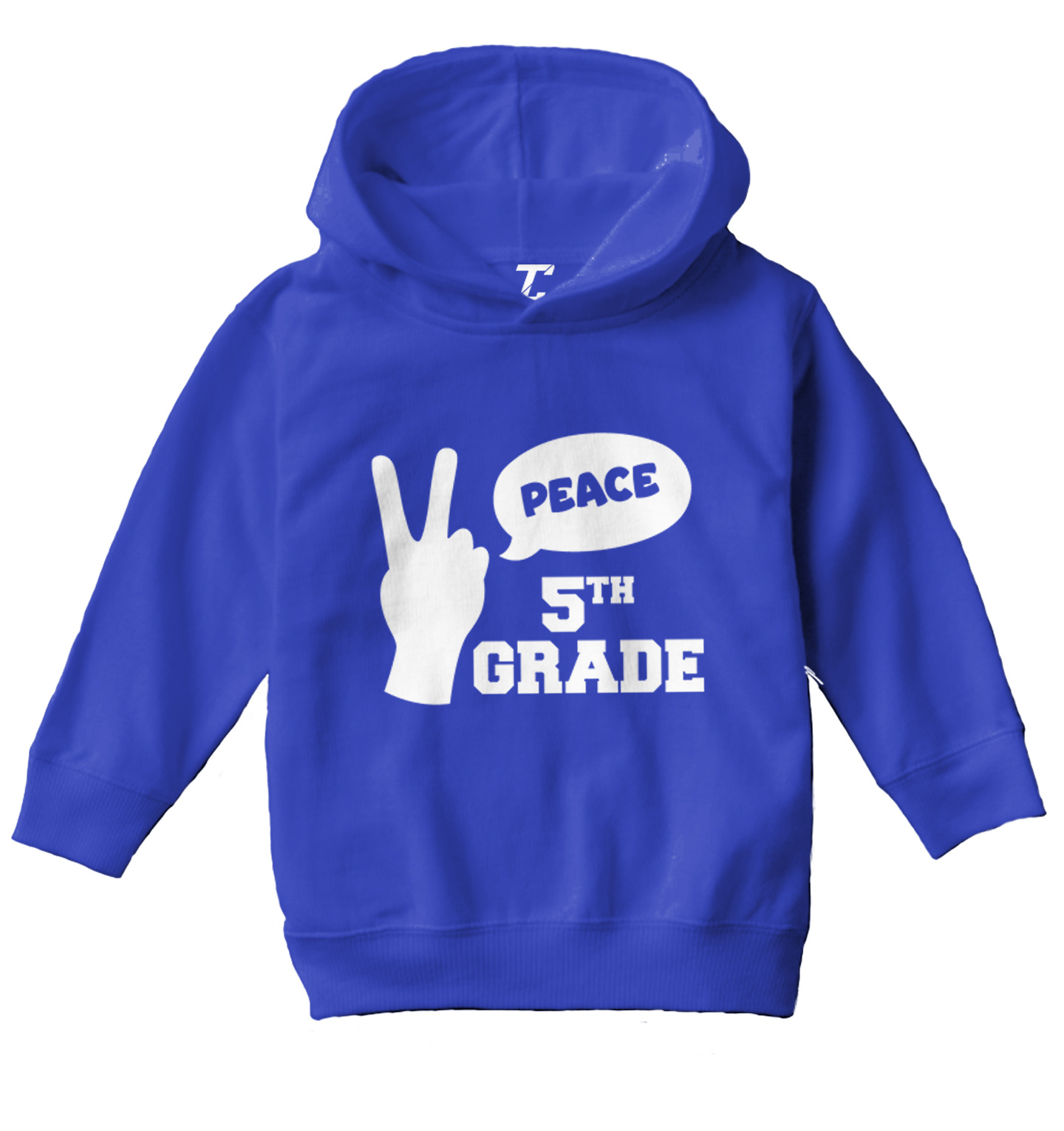 Peace Fifth Grade - Peace Sign Graduation Celebrate Toddler/Youth Hoodie - Picture 11 of 12