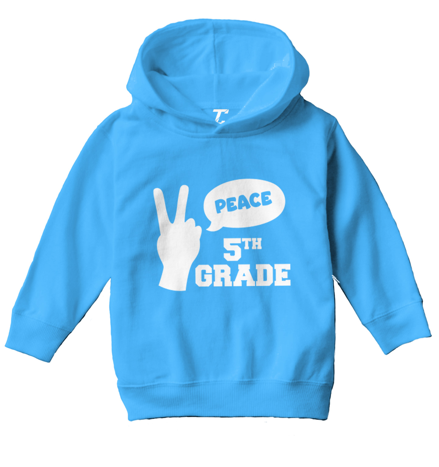 Peace Fifth Grade - Peace Sign Graduation Celebrate Toddler/Youth Hoodie - Picture 12 of 12