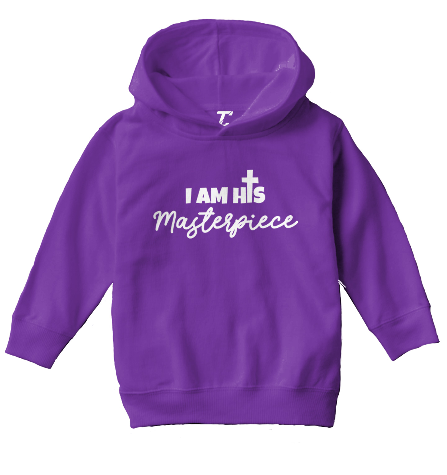 I Am His Masterpiece - God's Gift Jesus Cross Religious Toddler/Youth Hoodie - Picture 9 of 12