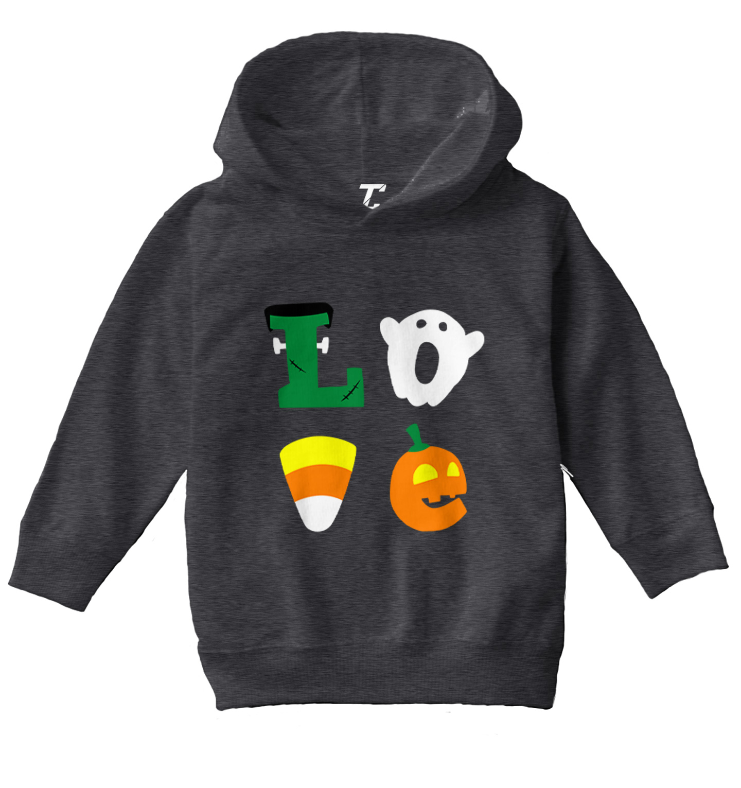 Love Halloween Icons - Trick Or Treat Monsters Ghost Toddler/Youth Hoodie - Picture 3 of 12