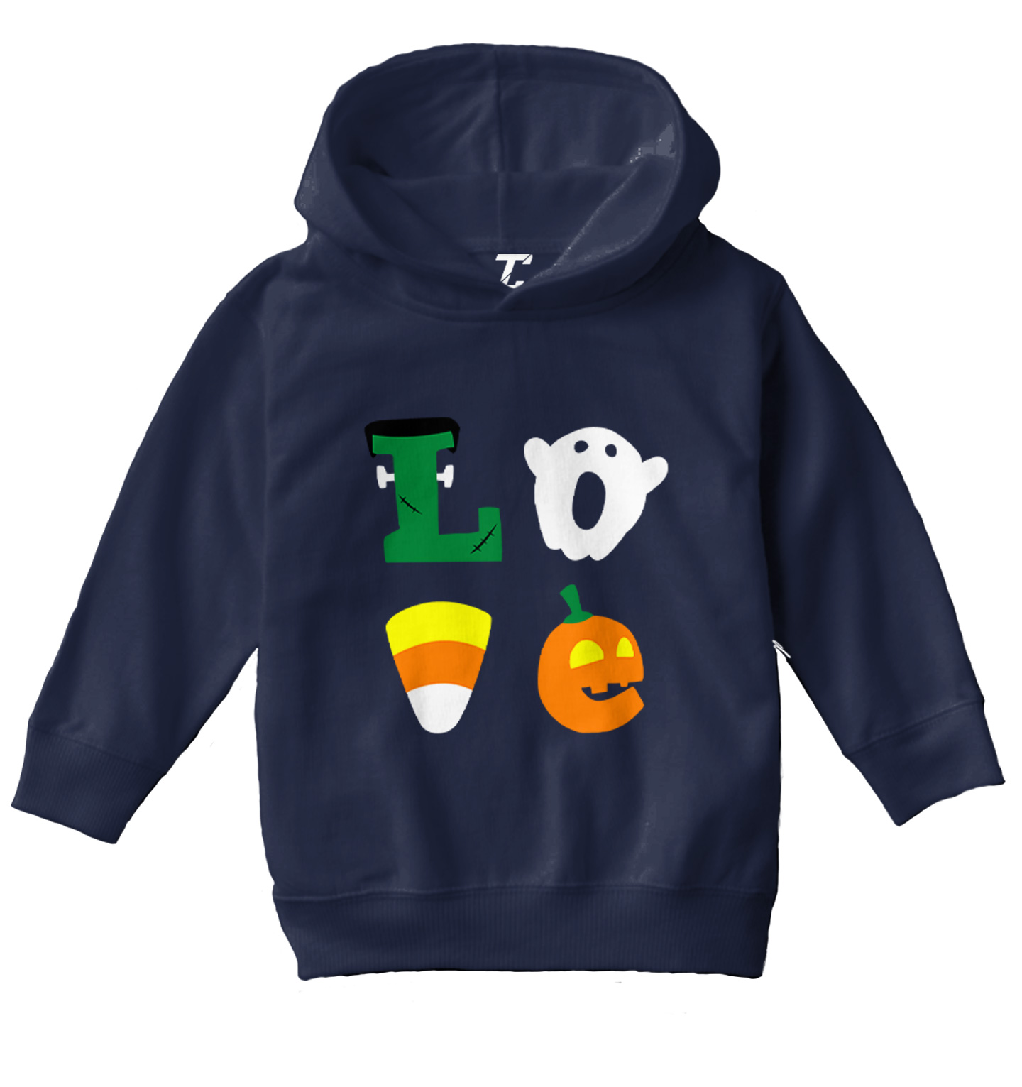Love Halloween Icons - Trick Or Treat Monsters Ghost Toddler/Youth Hoodie - Picture 7 of 12