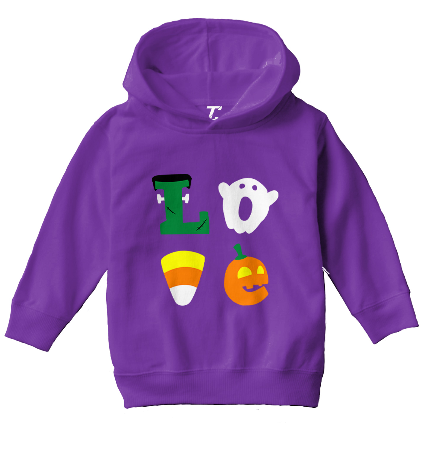Love Halloween Icons - Trick Or Treat Monsters Ghost Toddler/Youth Hoodie - Picture 9 of 12
