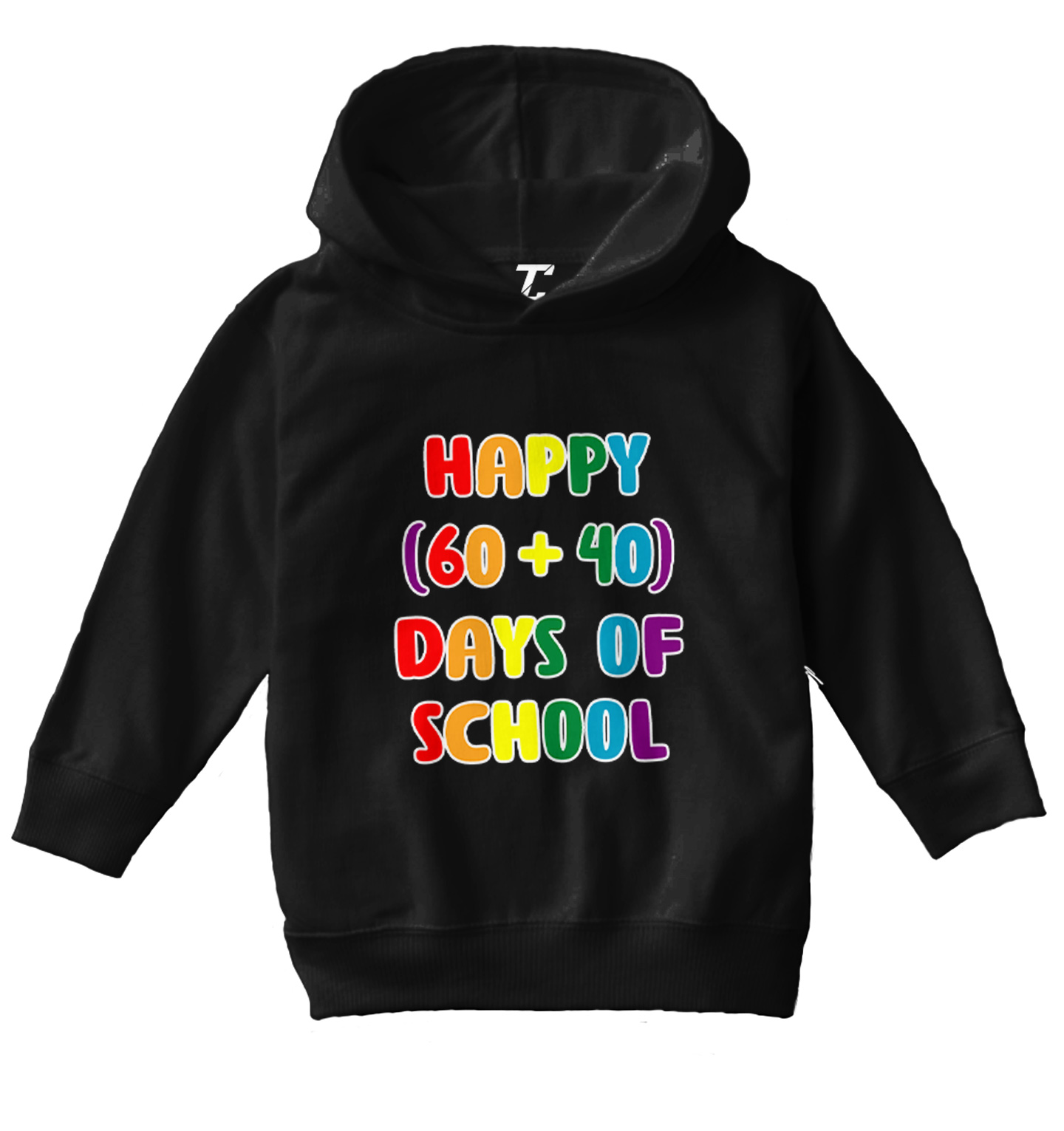 Happy (60+40) Days Of School - Milestone Math Student Toddler/Youth Hoodie - Picture 2 of 12