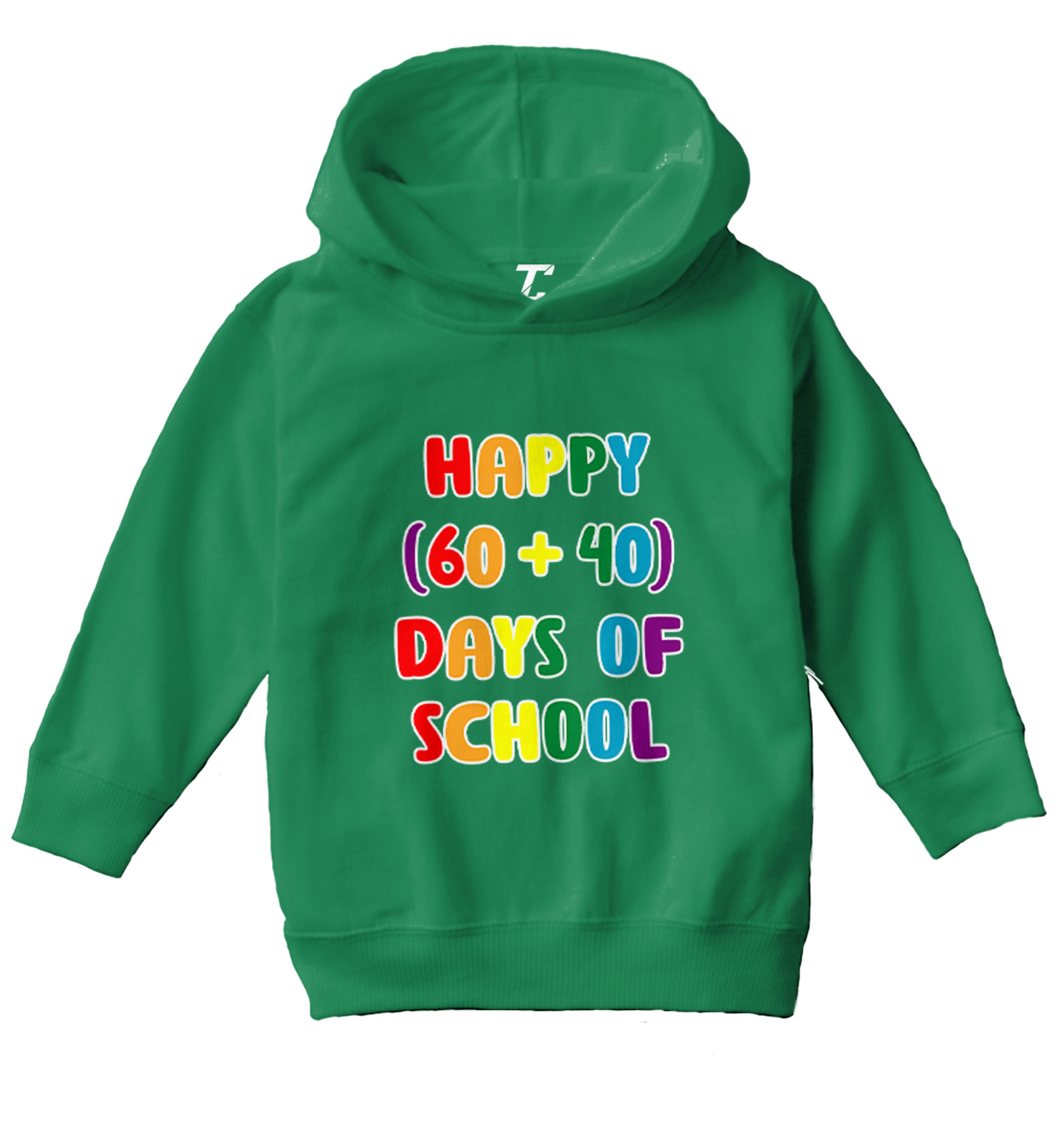 Happy (60+40) Days Of School - Milestone Math Student Toddler/Youth Hoodie - Picture 5 of 12