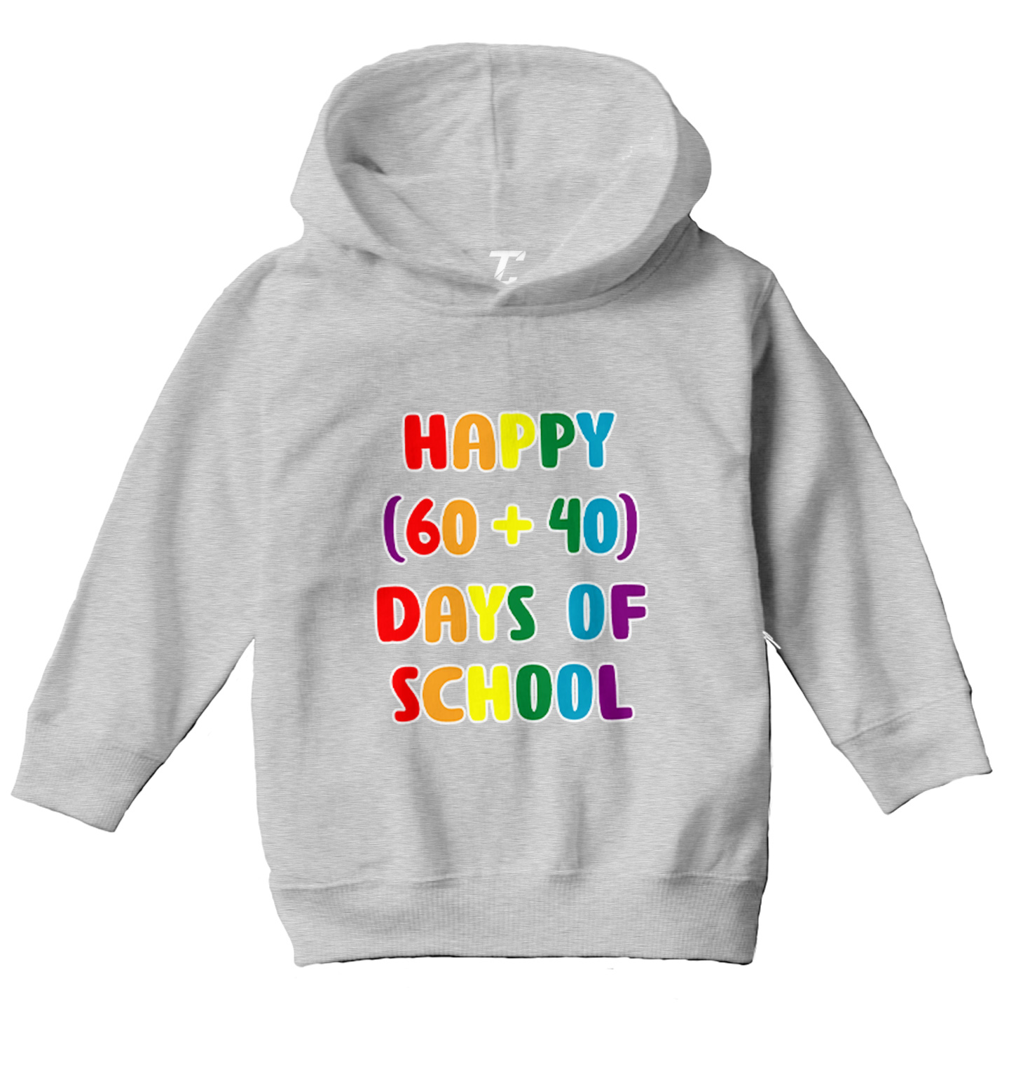 Happy (60+40) Days Of School - Milestone Math Student Toddler/Youth Hoodie - Picture 6 of 12