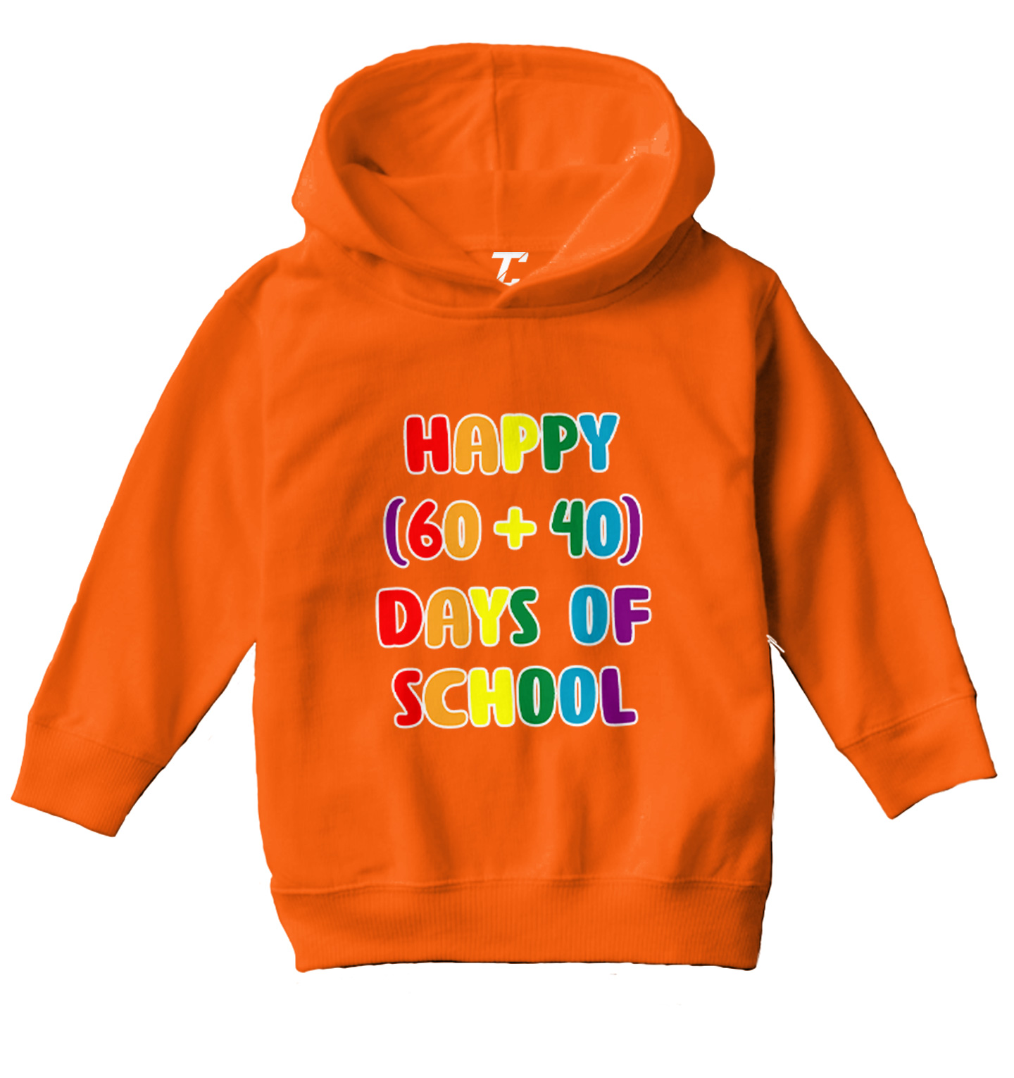 Happy (60+40) Days Of School - Milestone Math Student Toddler/Youth Hoodie - Picture 8 of 12