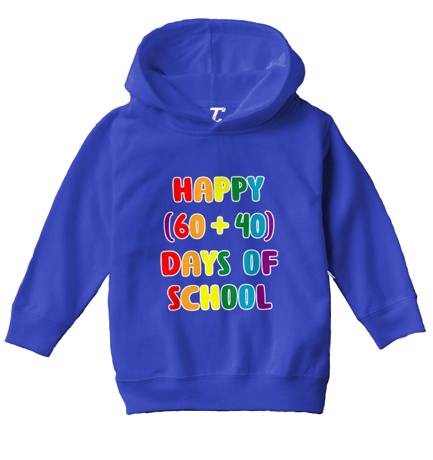 Happy (60+40) Days Of School - Milestone Math Student Toddler/Youth Hoodie - Picture 11 of 12