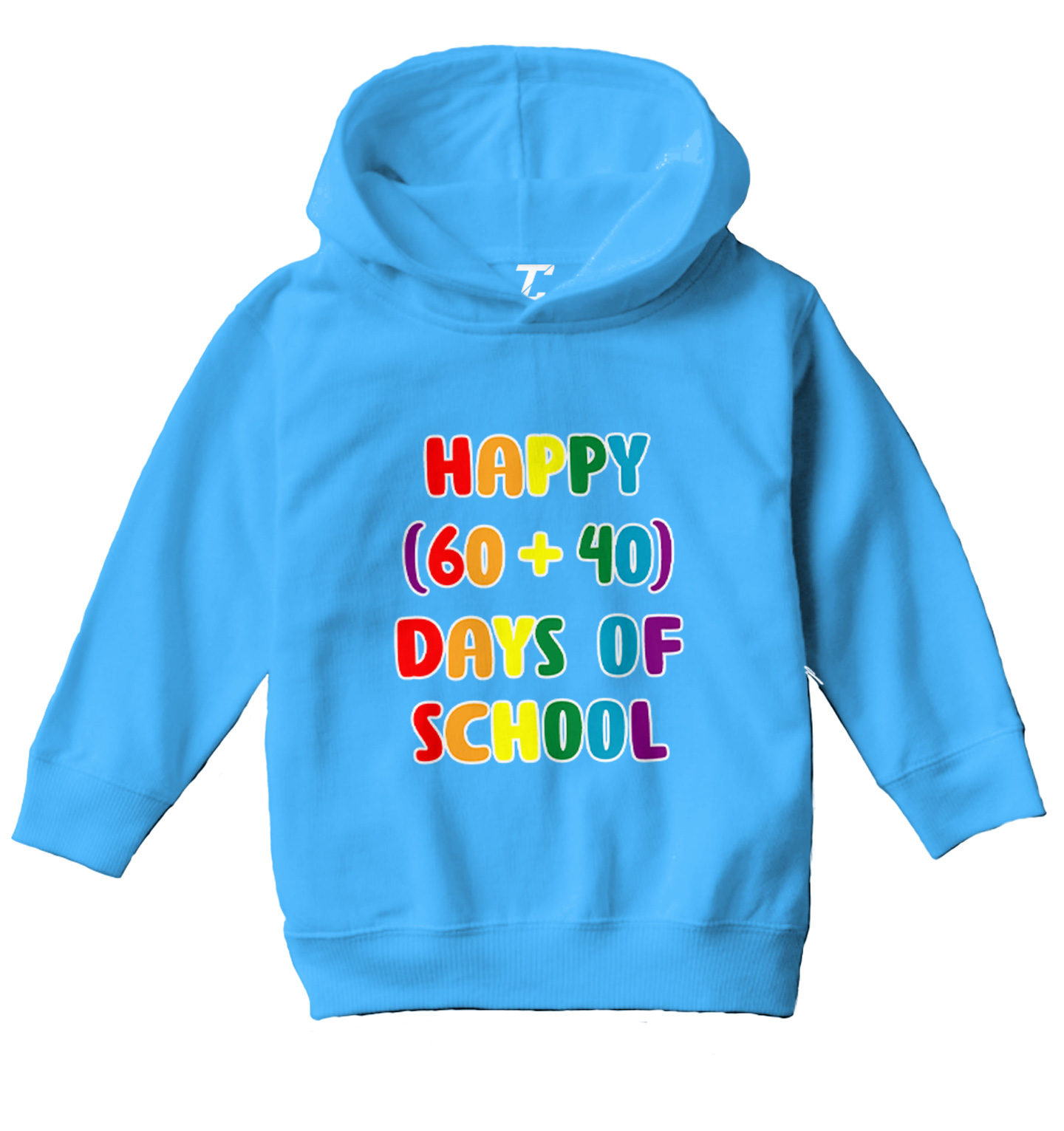 Happy (60+40) Days Of School - Milestone Math Student Toddler/Youth Hoodie - Picture 12 of 12