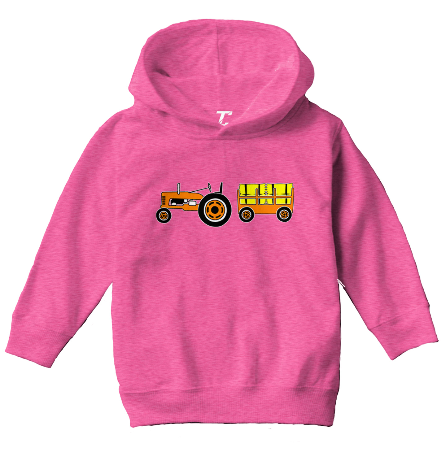 Fall Tractor & Wagon - Hay Rides Pumpkin Picking Toddler/Youth Hoodie - Picture 4 of 12