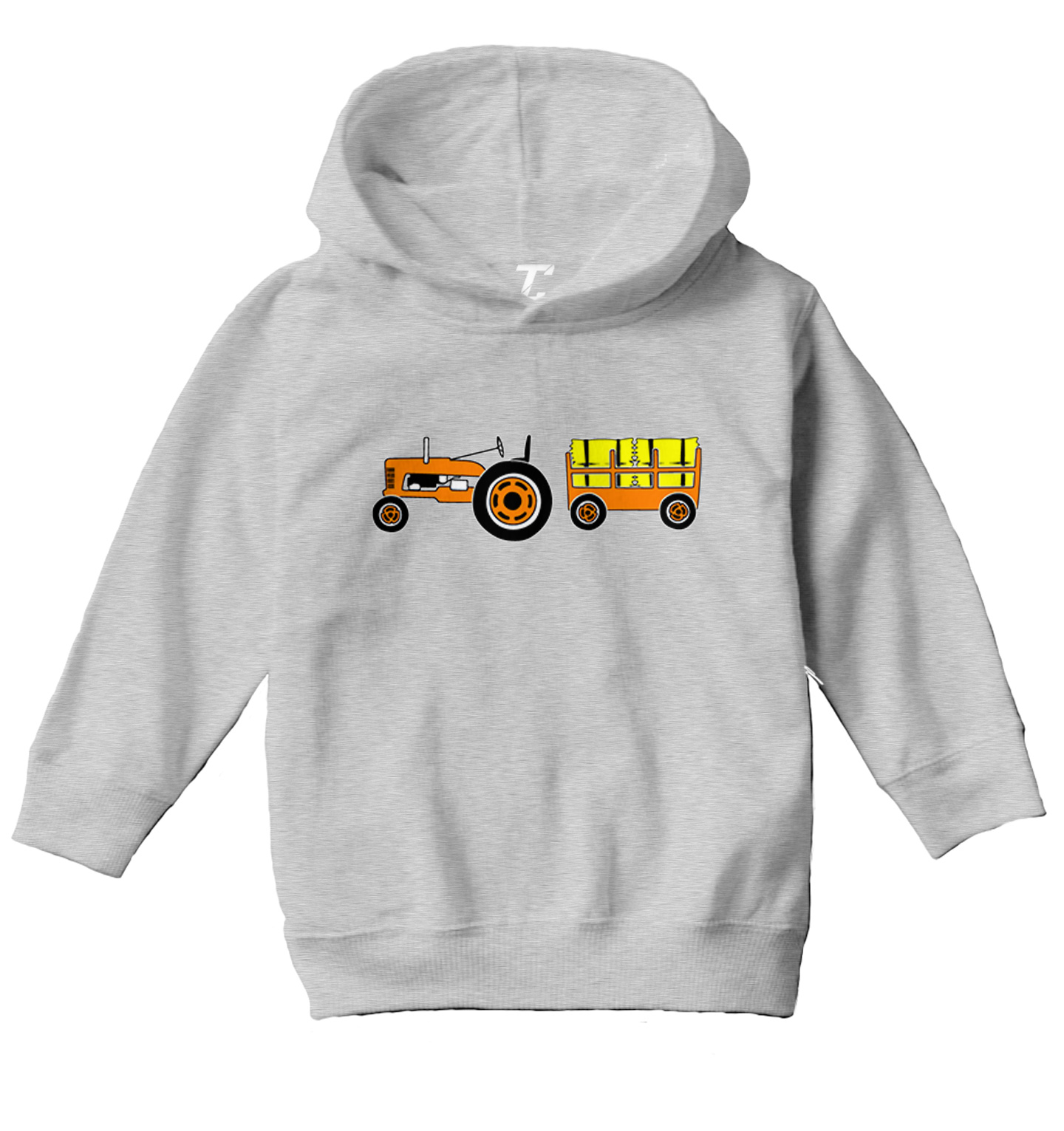 Fall Tractor & Wagon - Hay Rides Pumpkin Picking Toddler/Youth Hoodie - Picture 6 of 12