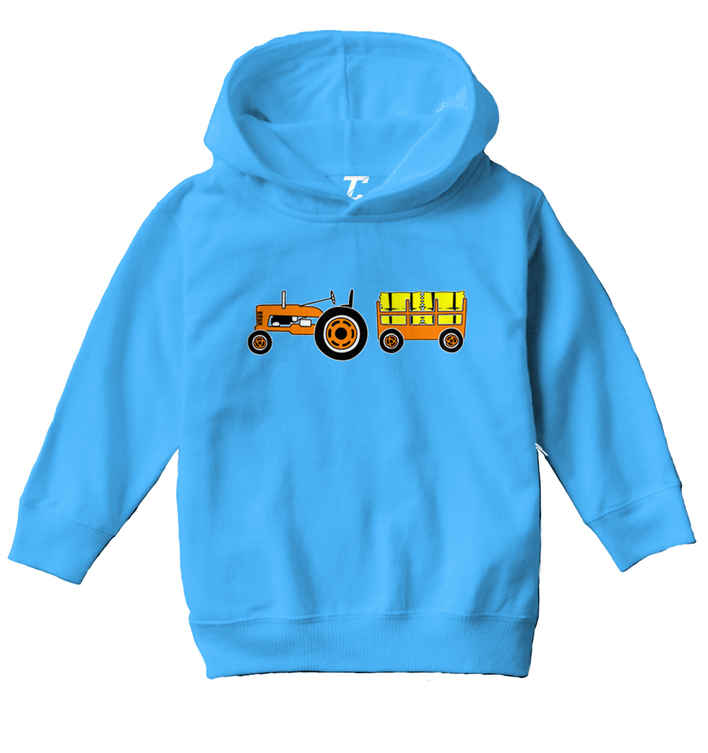 Fall Tractor & Wagon - Hay Rides Pumpkin Picking Toddler/Youth Hoodie - Picture 12 of 12