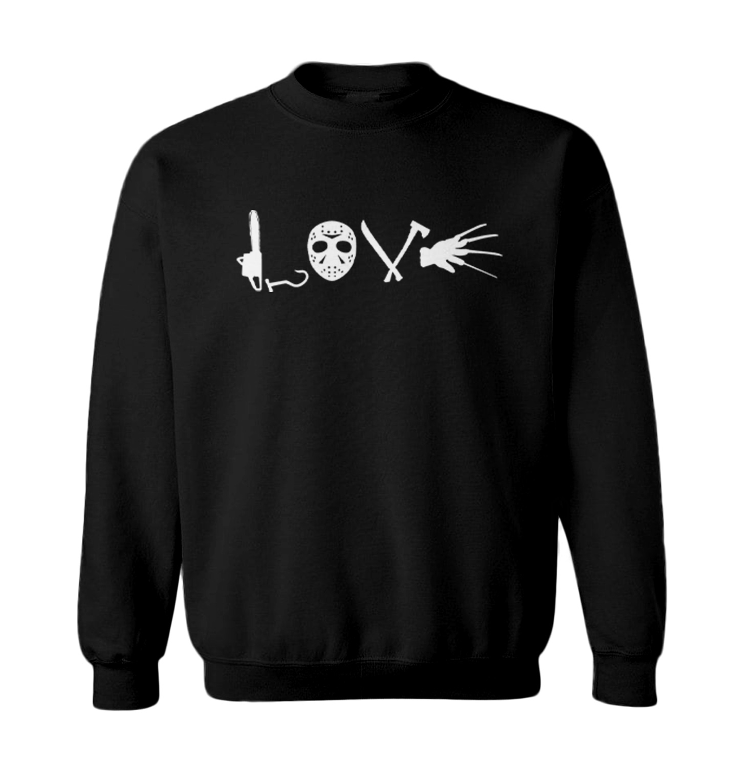 Love Horror Movie Icons - Halloween Slasher Toddler Crewneck Sweater - Picture 2 of 8