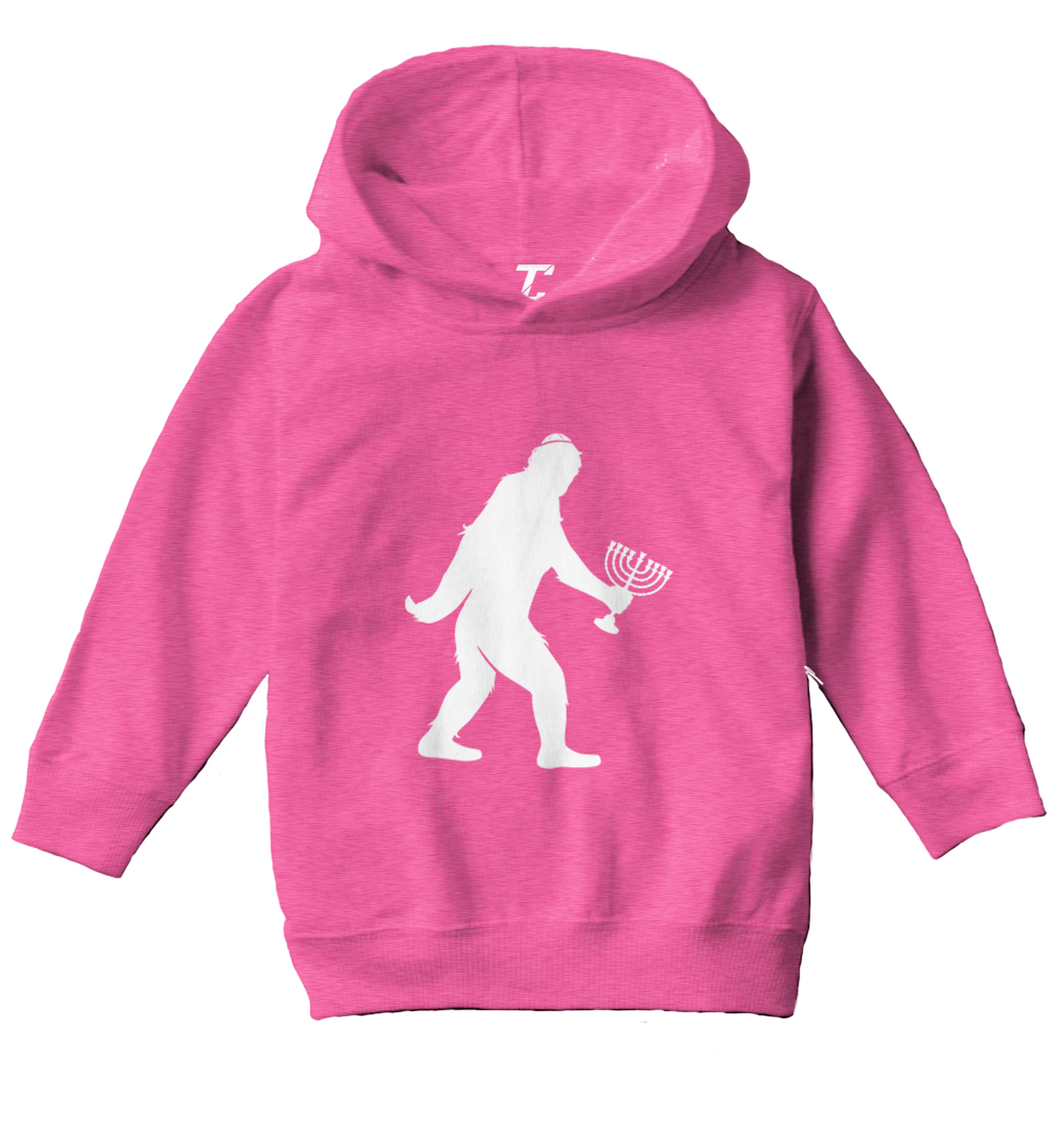 Jewish Bigfoot - Sasquatch Judaism Hanukkah Holiday Toddler/Youth Hoodie - Picture 4 of 12