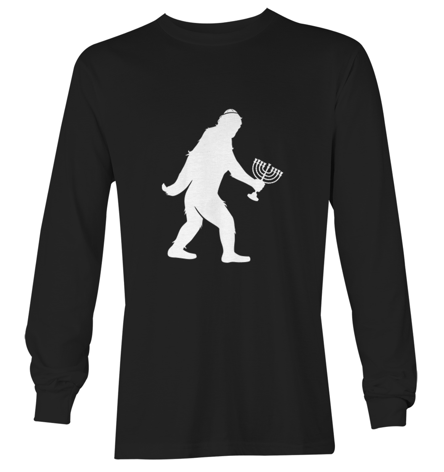 Jewish Bigfoot - Sasquatch Judaism Hanukkah Holiday Youth T-Shirt - Picture 13 of 20