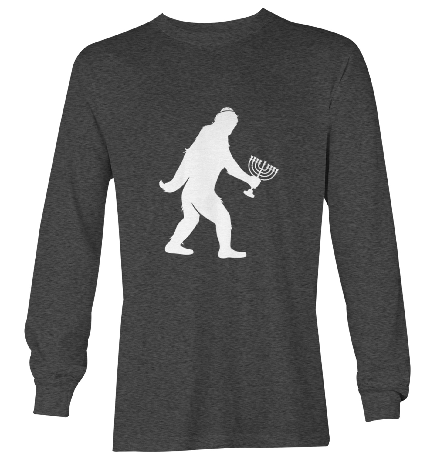 Jewish Bigfoot - Sasquatch Judaism Hanukkah Holiday Youth T-Shirt - Picture 14 of 20