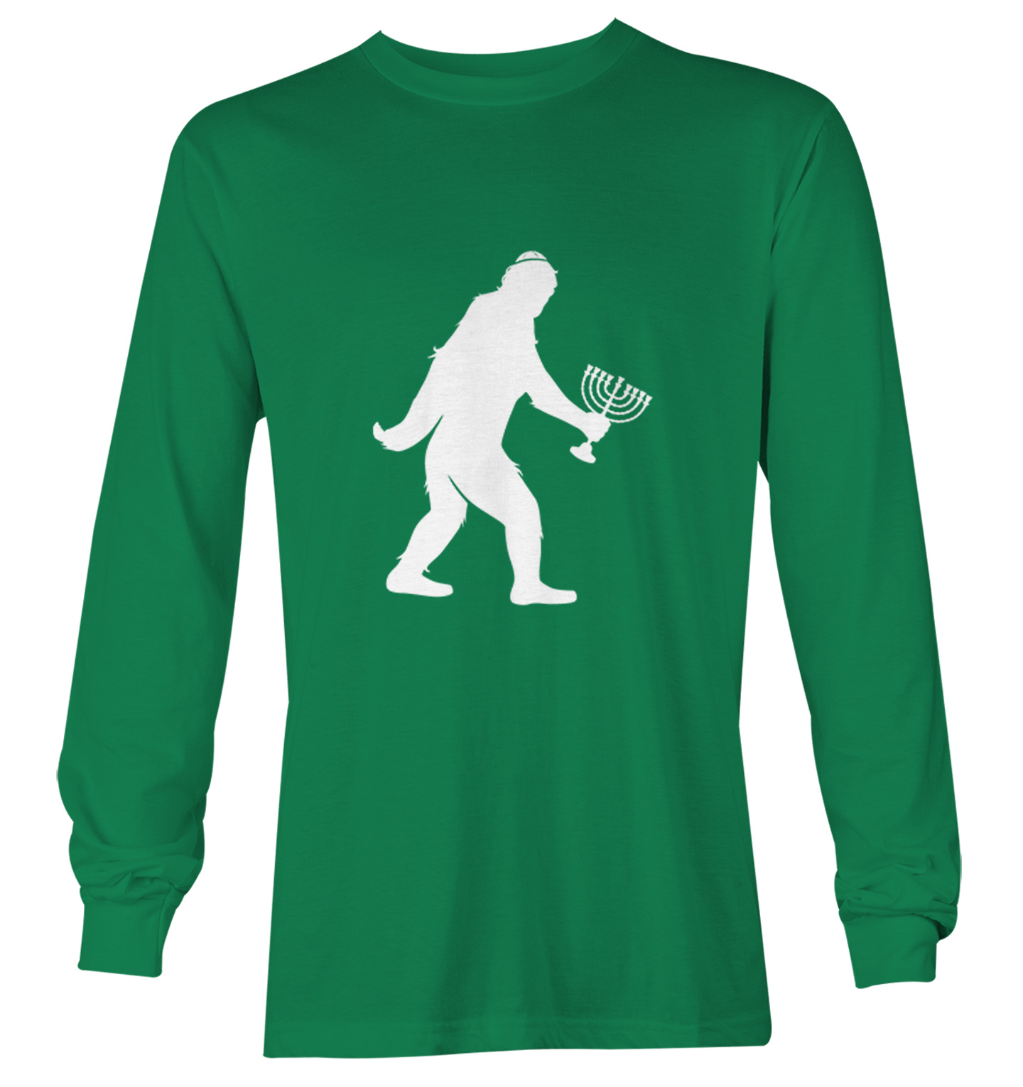 Jewish Bigfoot - Sasquatch Judaism Hanukkah Holiday Youth T-Shirt - Picture 15 of 20