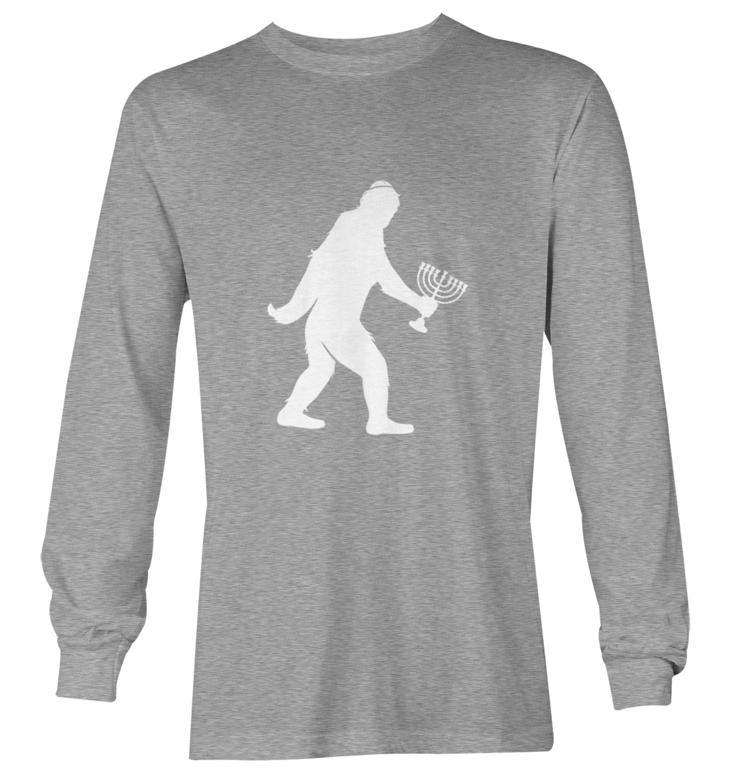 Jewish Bigfoot - Sasquatch Judaism Hanukkah Holiday Youth T-Shirt - Picture 16 of 20