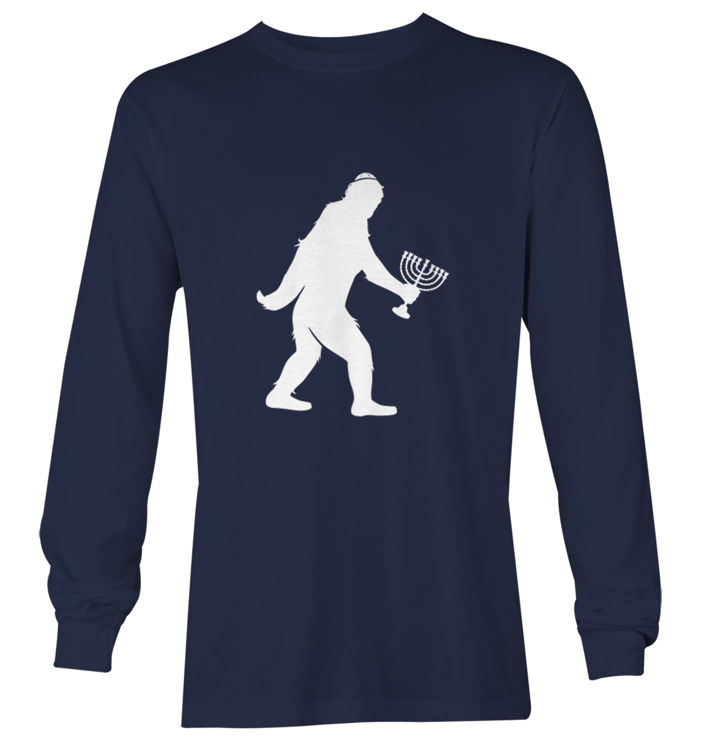 Jewish Bigfoot - Sasquatch Judaism Hanukkah Holiday Youth T-Shirt - Picture 17 of 20