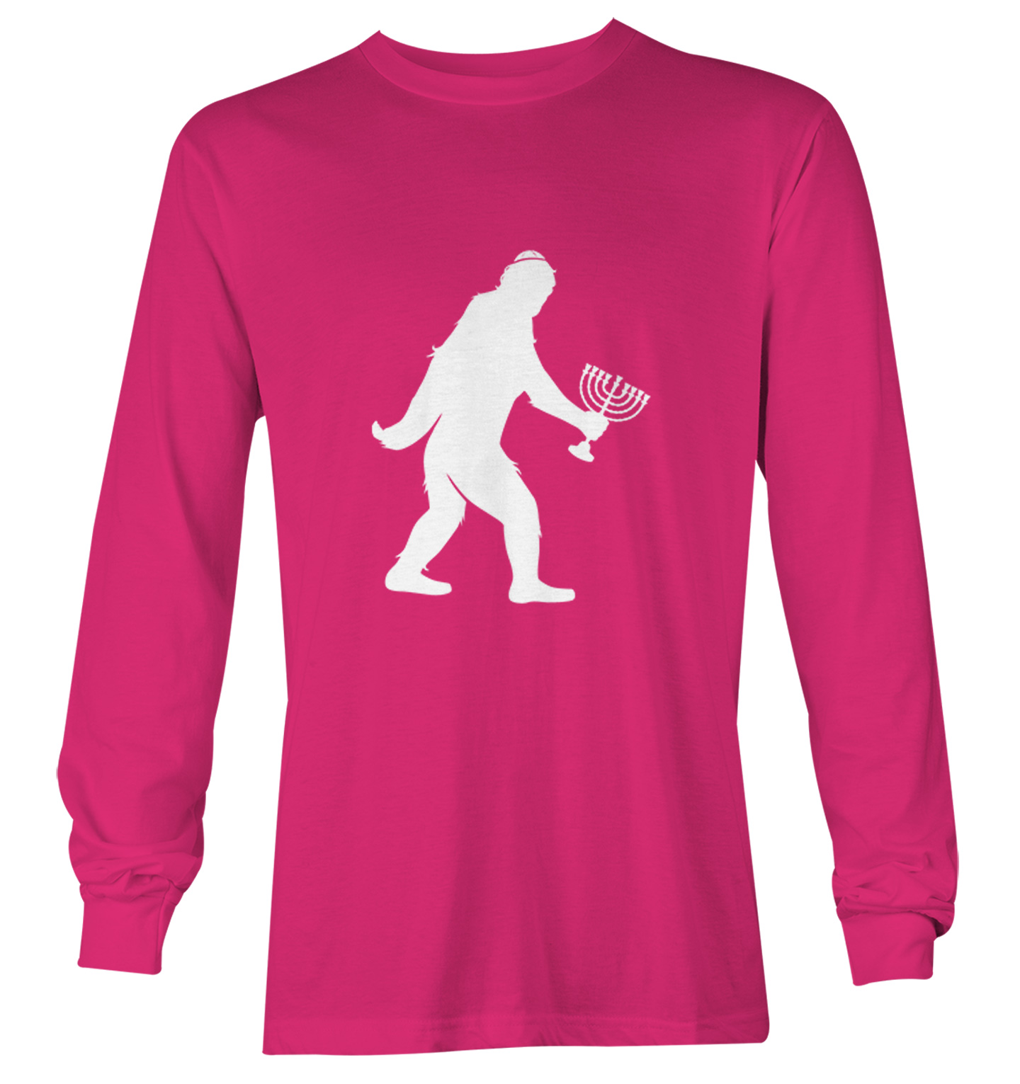 Jewish Bigfoot - Sasquatch Judaism Hanukkah Holiday Youth T-Shirt - Picture 18 of 20