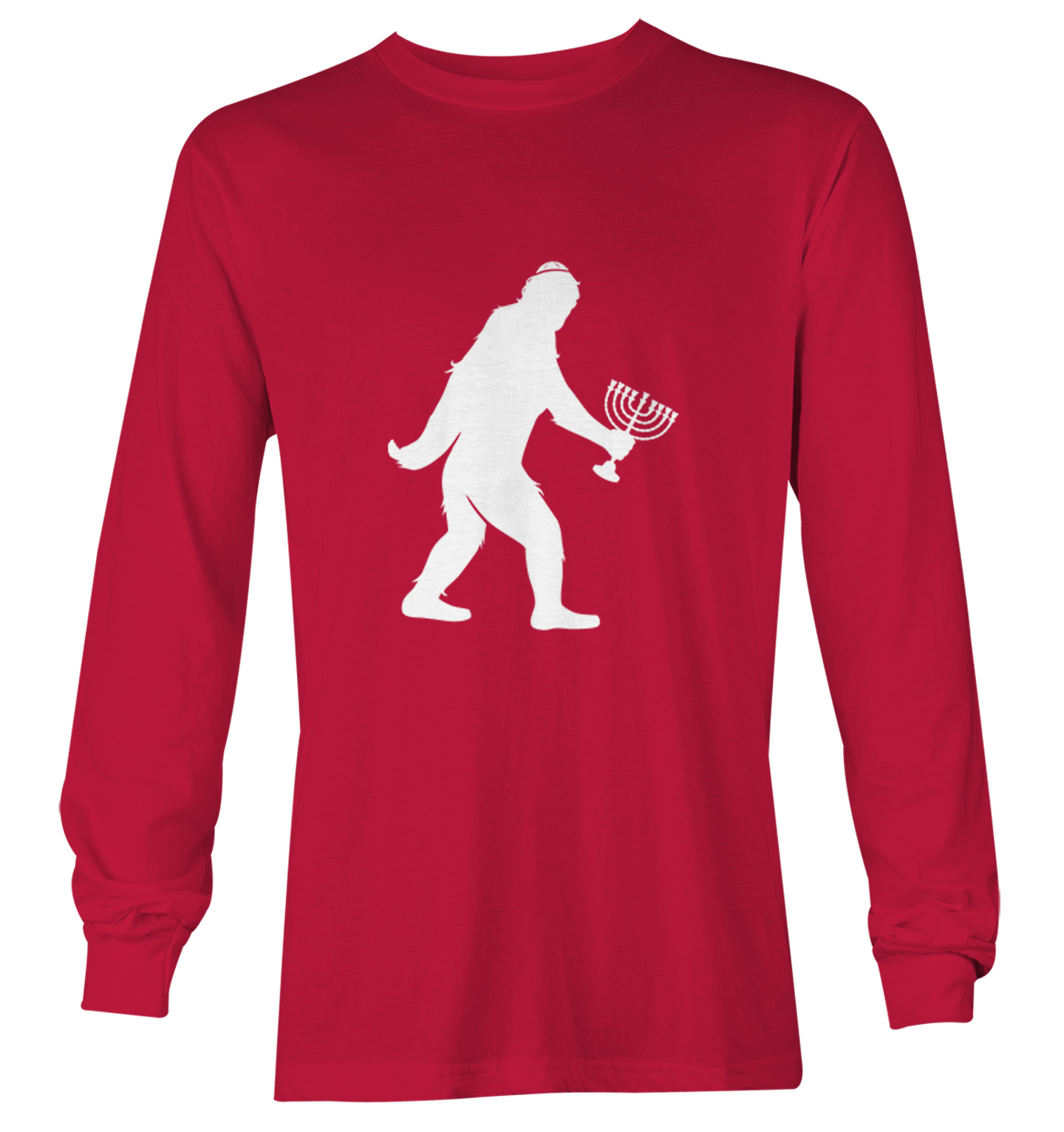 Jewish Bigfoot - Sasquatch Judaism Hanukkah Holiday Youth T-Shirt - Picture 19 of 20