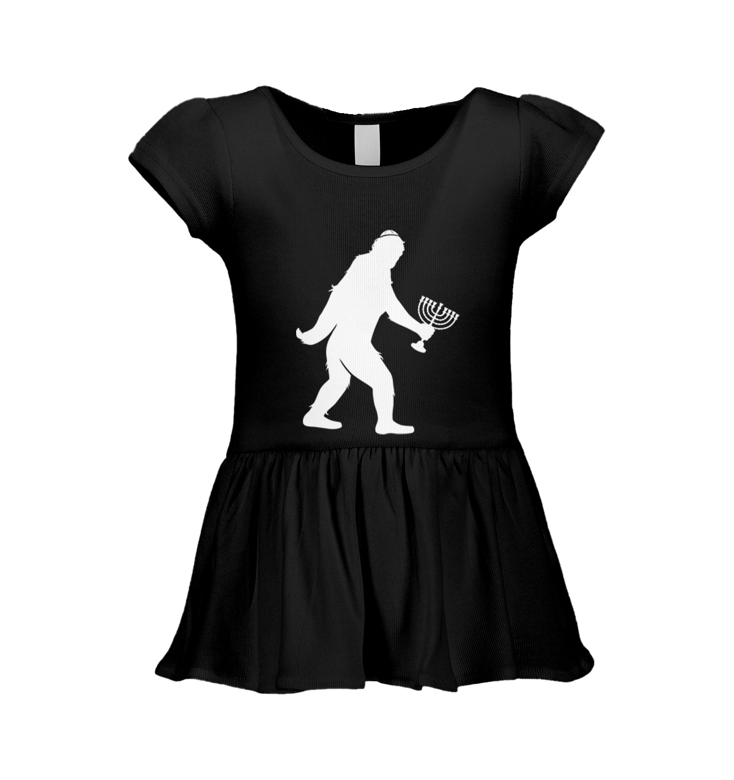 Jewish Bigfoot – Sasquatch Judaism Hanukkah Holiday Infant/Toddler Dress