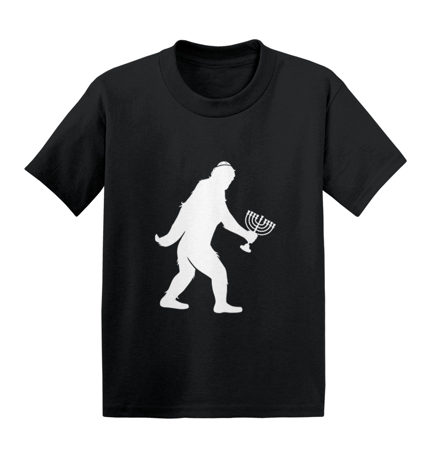 Jewish Bigfoot – Sasquatch Judaism Hanukkah Holiday Kids T-shirt