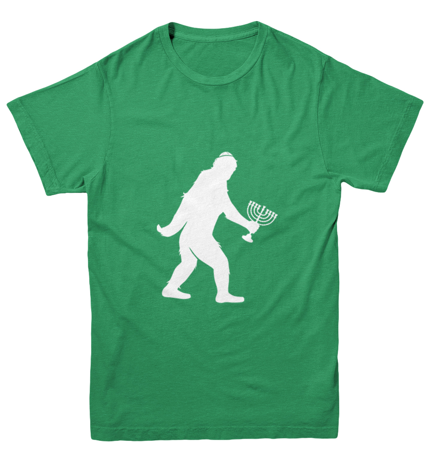 Jewish Bigfoot - Sasquatch Judaism Hanukkah Holiday Youth T-Shirt - Picture 4 of 20