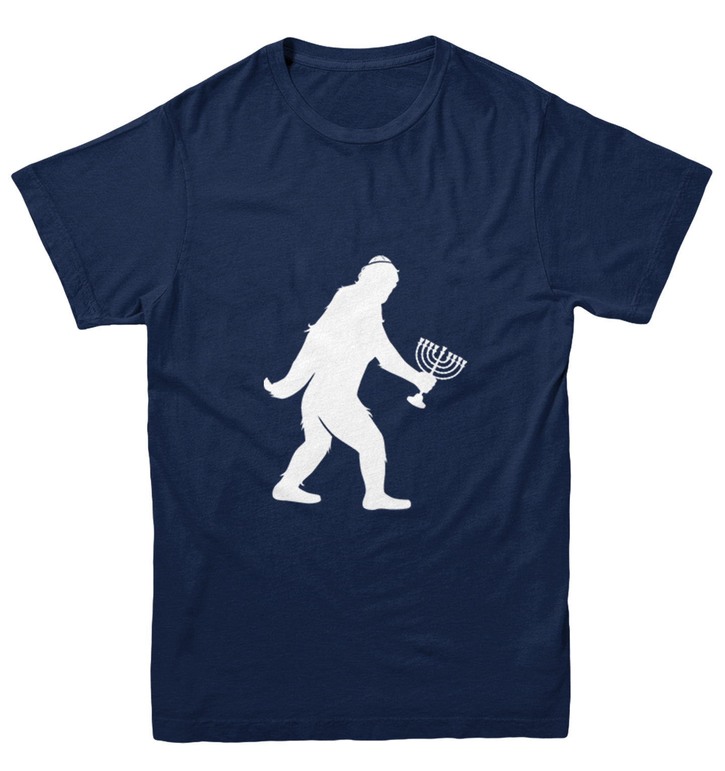 Jewish Bigfoot - Sasquatch Judaism Hanukkah Holiday Youth T-Shirt - Picture 7 of 20