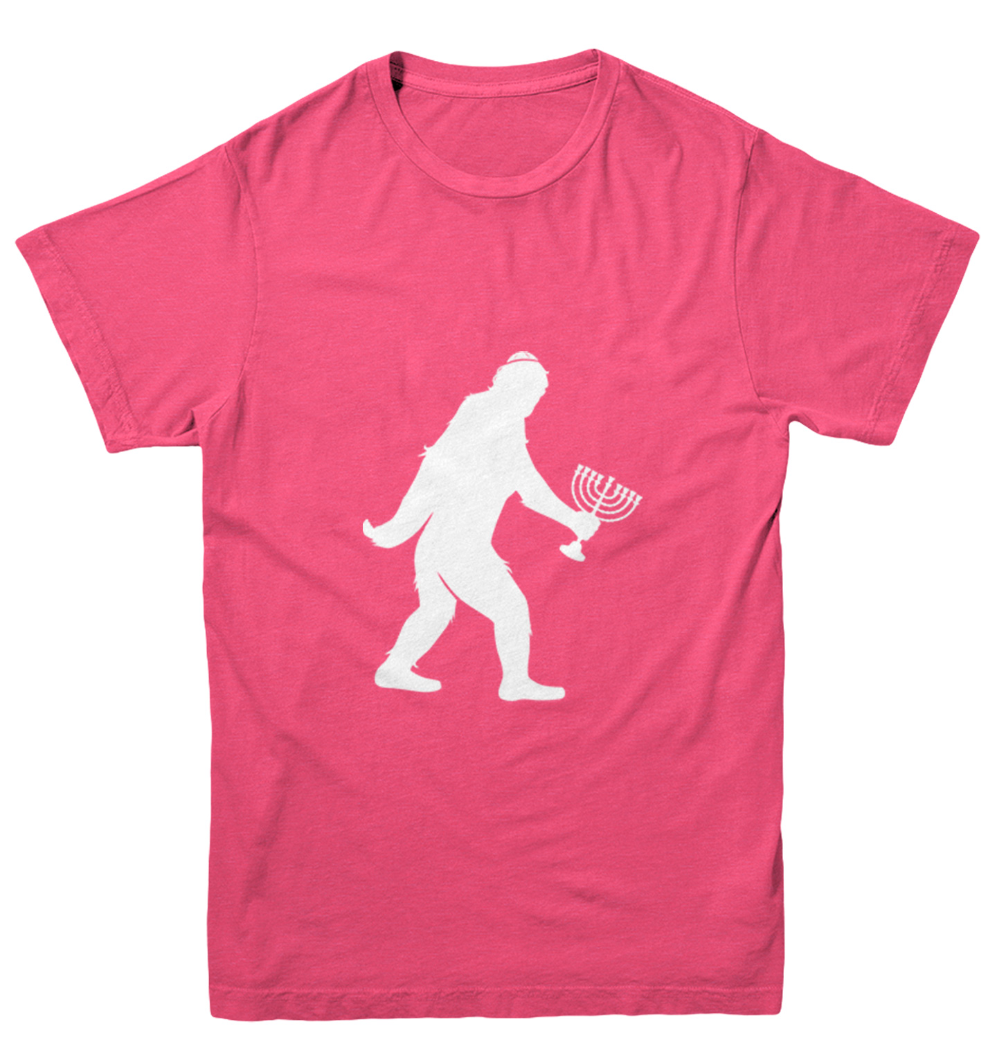 Jewish Bigfoot - Sasquatch Judaism Hanukkah Holiday Youth T-Shirt - Picture 9 of 20
