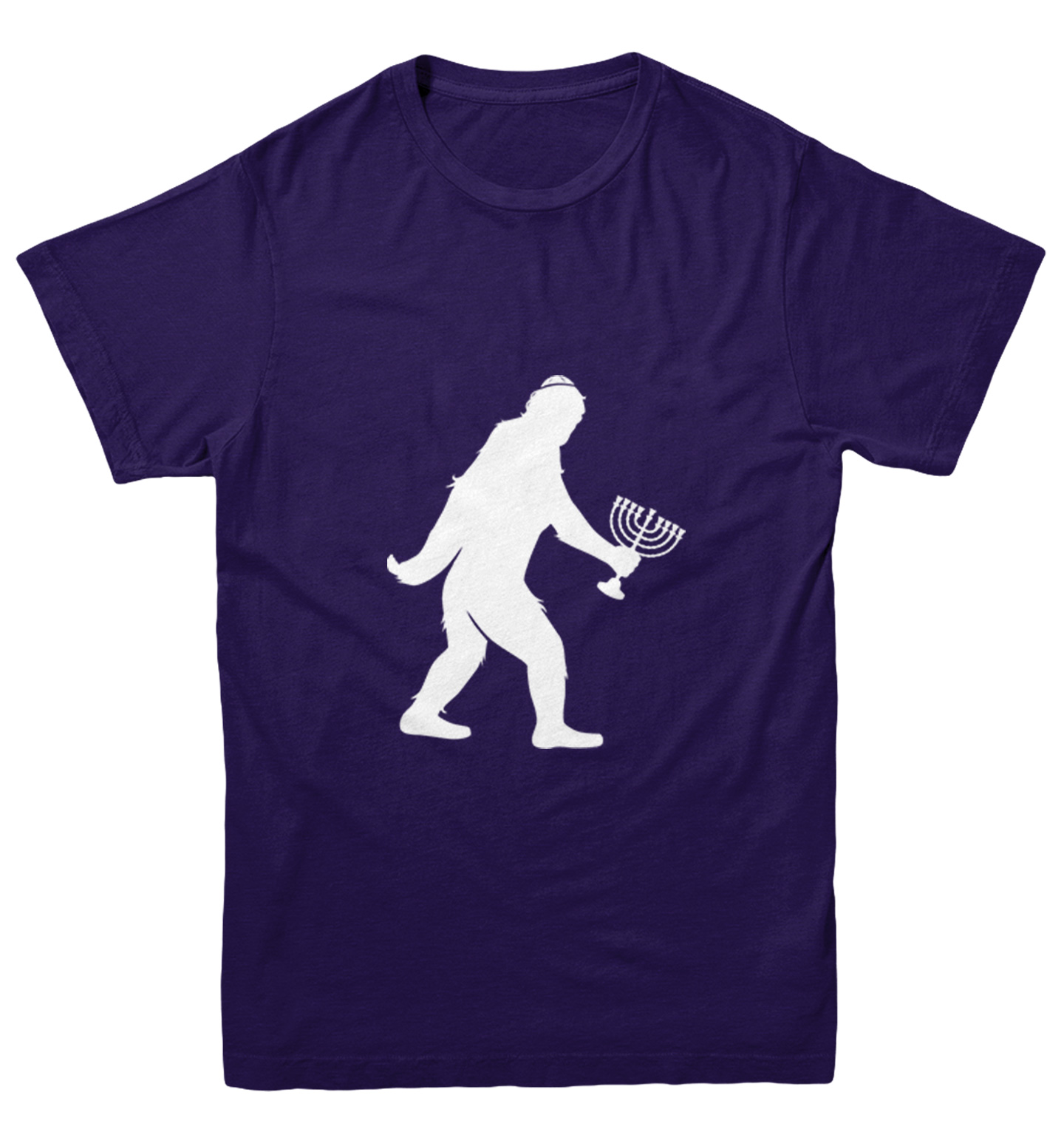 Jewish Bigfoot - Sasquatch Judaism Hanukkah Holiday Youth T-Shirt - Picture 10 of 20