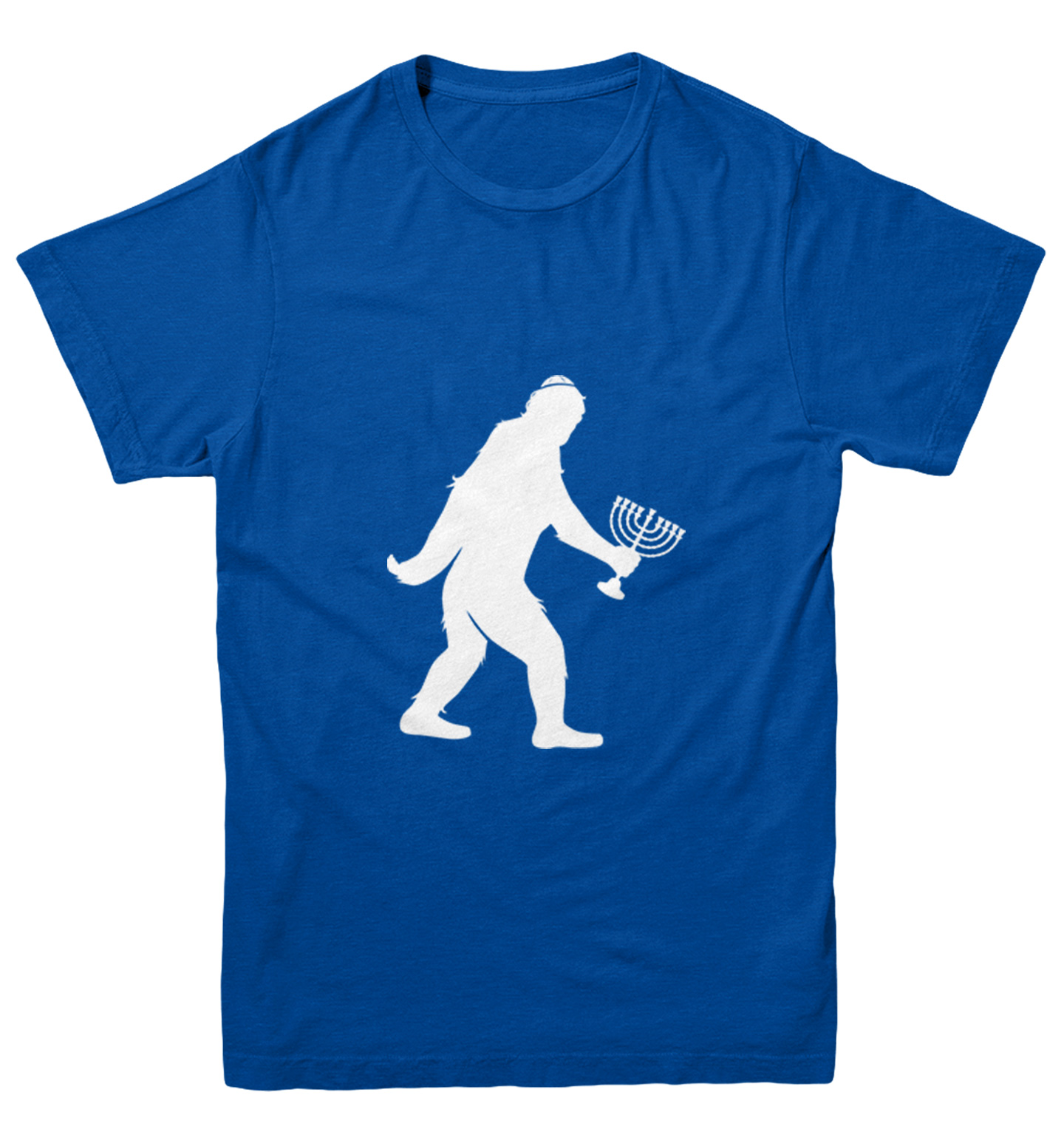 Jewish Bigfoot - Sasquatch Judaism Hanukkah Holiday Youth T-Shirt - Picture 12 of 20