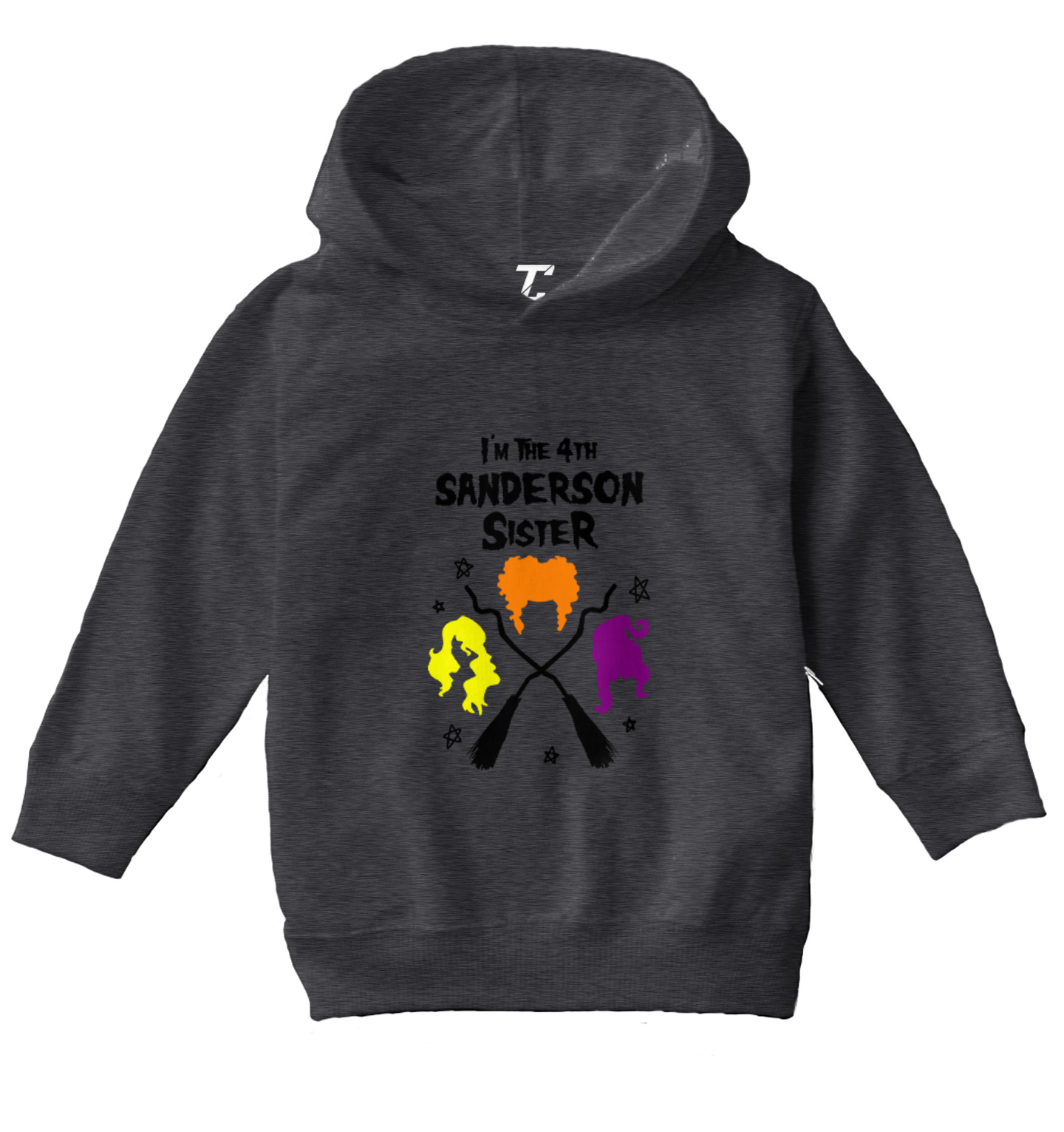 I'm The Fourth Sanderson Sister - Movie Halloween Witch Toddler/Youth Hoodie - Picture 2 of 10