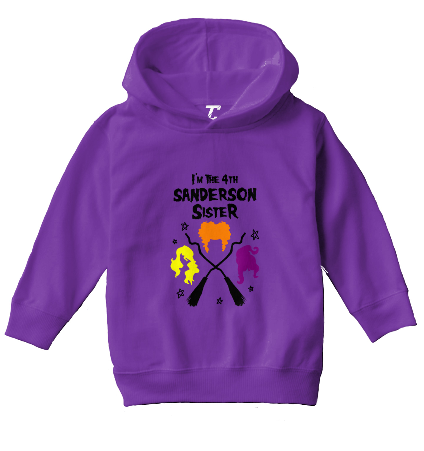 I'm The Fourth Sanderson Sister - Movie Halloween Witch Toddler/Youth Hoodie - Picture 7 of 10