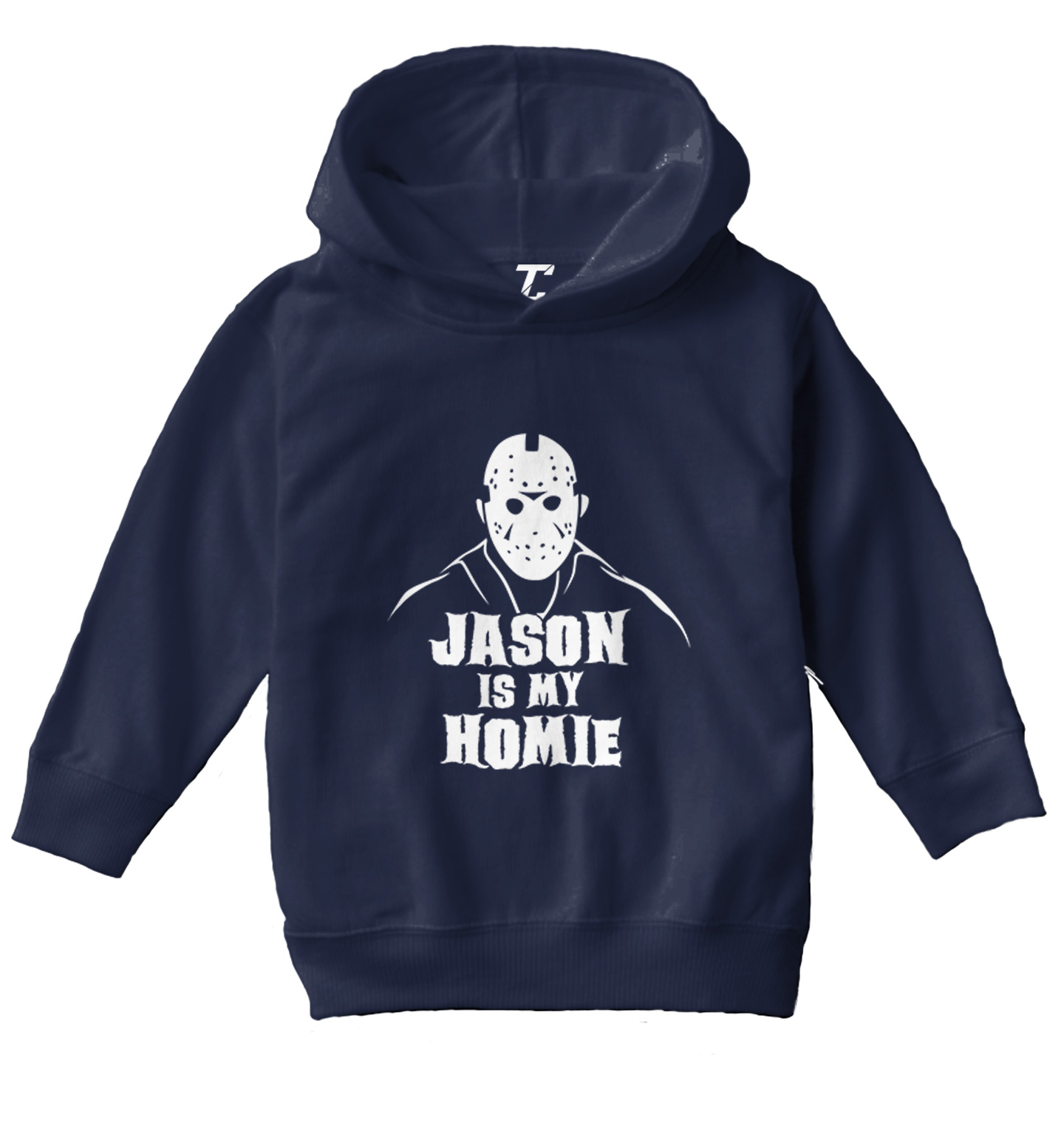 Jason Is My Homie - Halloween Mask Horror Movie Toddler/Youth Hoodie - Picture 7 of 12