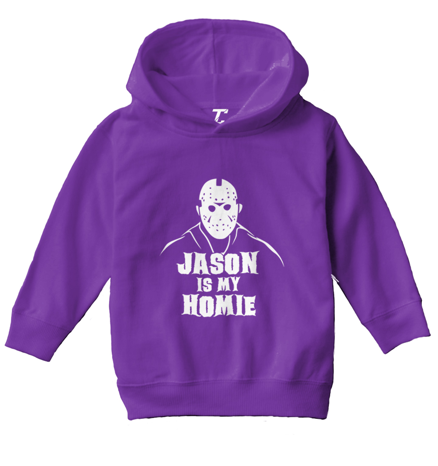 Jason Is My Homie - Halloween Mask Horror Movie Toddler/Youth Hoodie - Picture 9 of 12