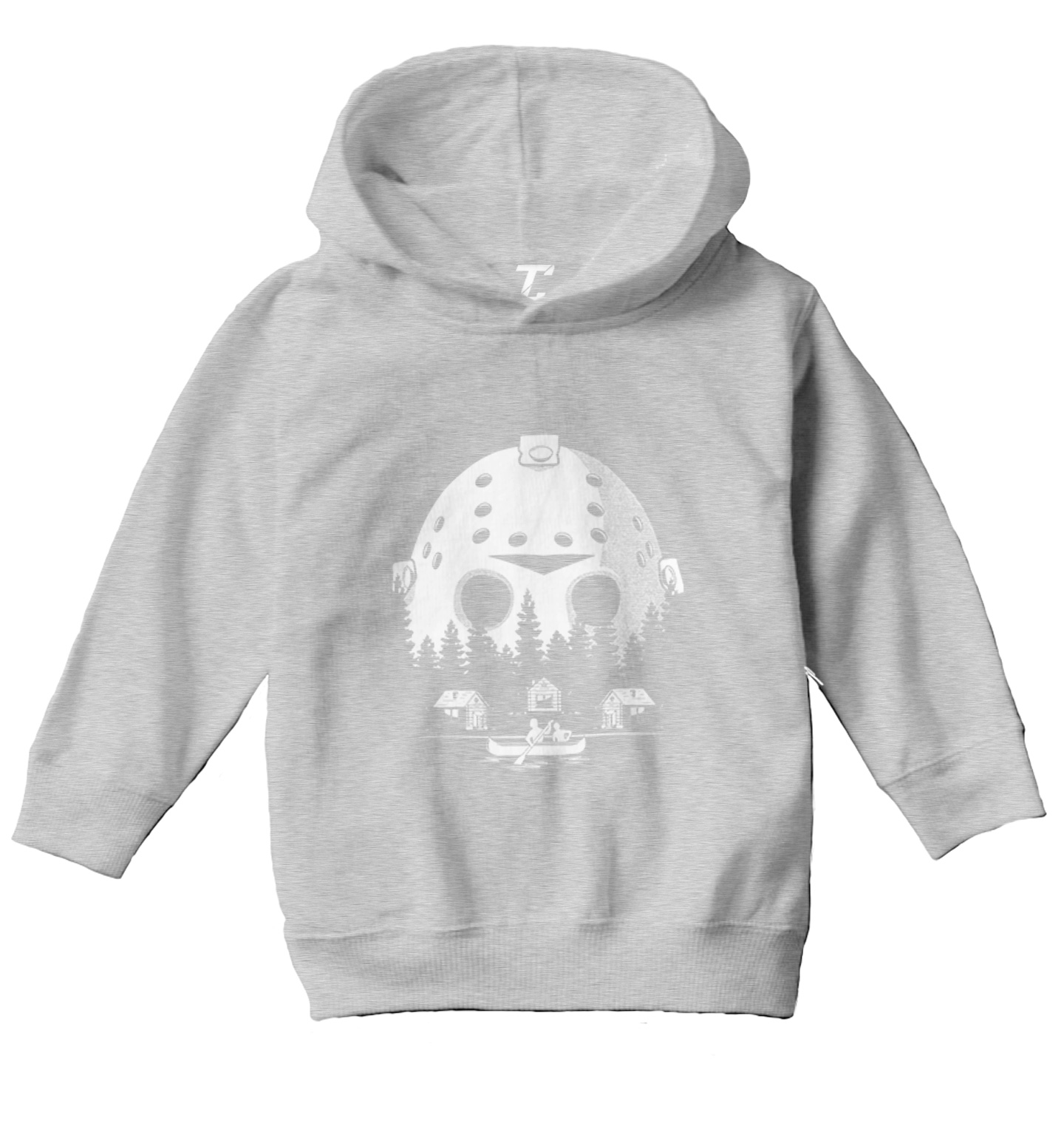 Voorhees Camp Scene Mask - Halloween Horror Movie Toddler/Youth Hoodie - Picture 6 of 12