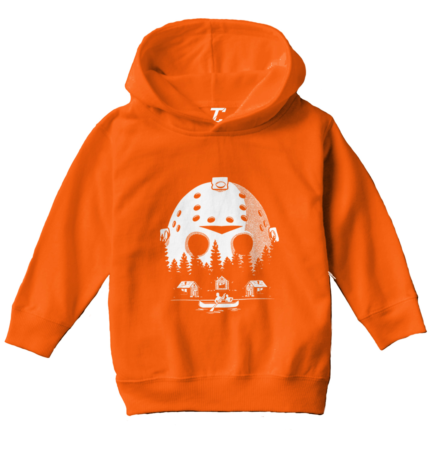 Voorhees Camp Scene Mask - Halloween Horror Movie Toddler/Youth Hoodie - Picture 8 of 12