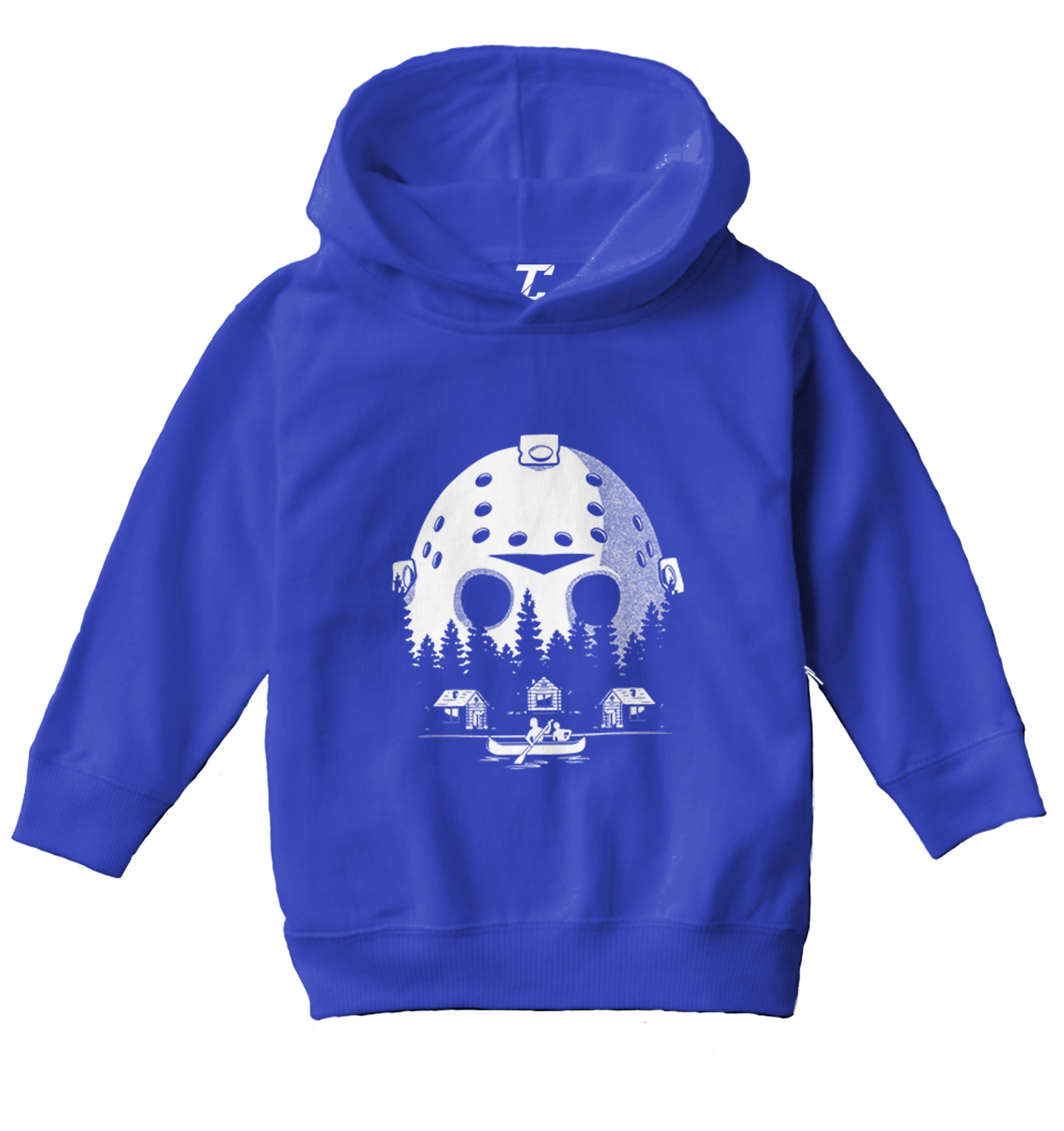 Voorhees Camp Scene Mask - Halloween Horror Movie Toddler/Youth Hoodie - Picture 11 of 12