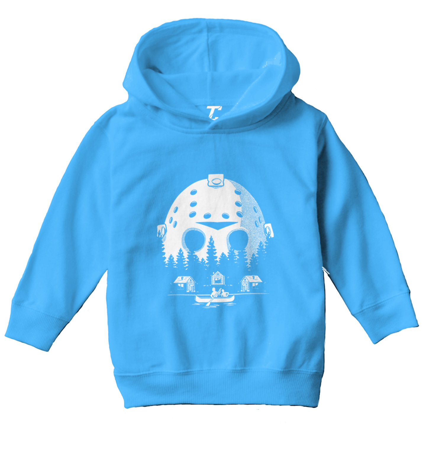 Voorhees Camp Scene Mask - Halloween Horror Movie Toddler/Youth Hoodie - Picture 12 of 12