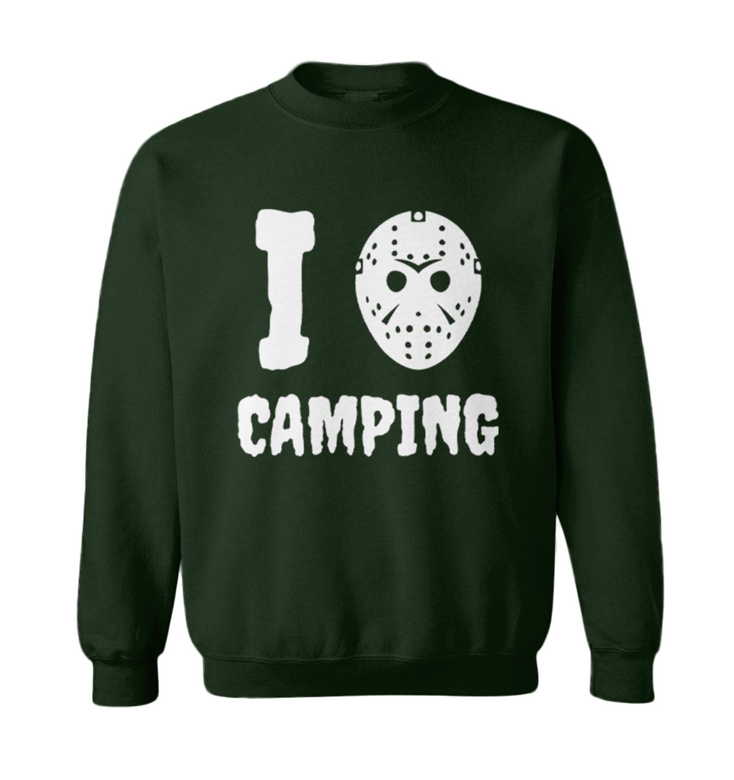 I Love Camping - Voorhees Horror Movie Halloween Mask Toddler Crewneck Sweater - Picture 3 of 8