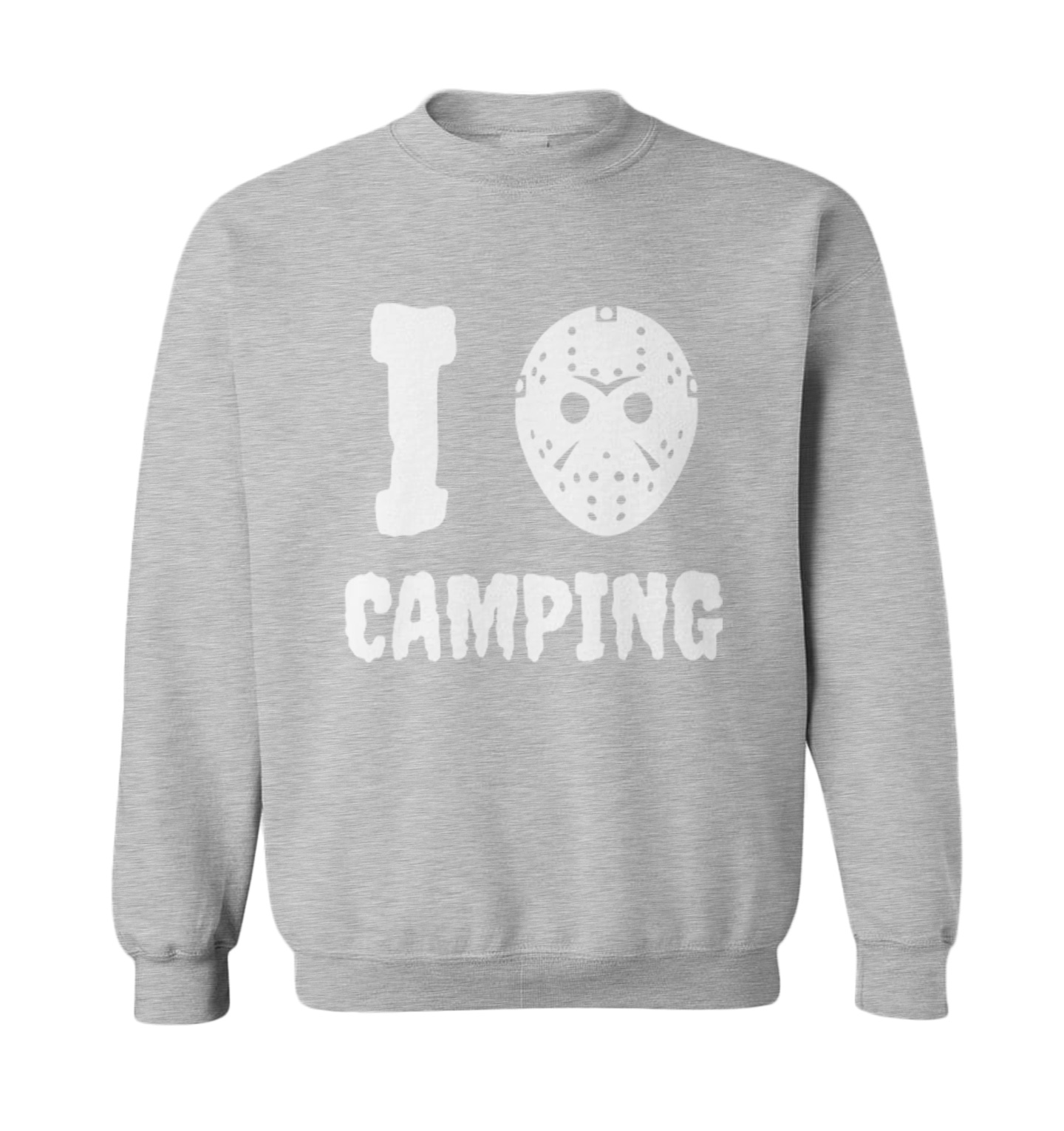 I Love Camping - Voorhees Horror Movie Halloween Mask Toddler Crewneck Sweater - Picture 4 of 8