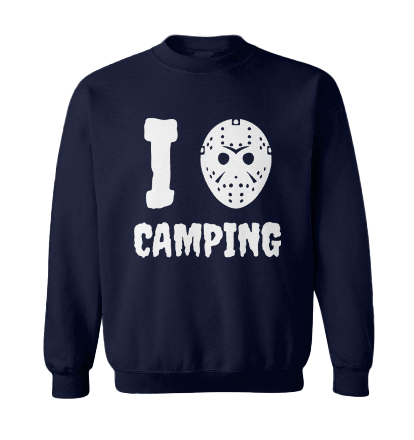 I Love Camping - Voorhees Horror Movie Halloween Mask Toddler Crewneck Sweater - Picture 5 of 8
